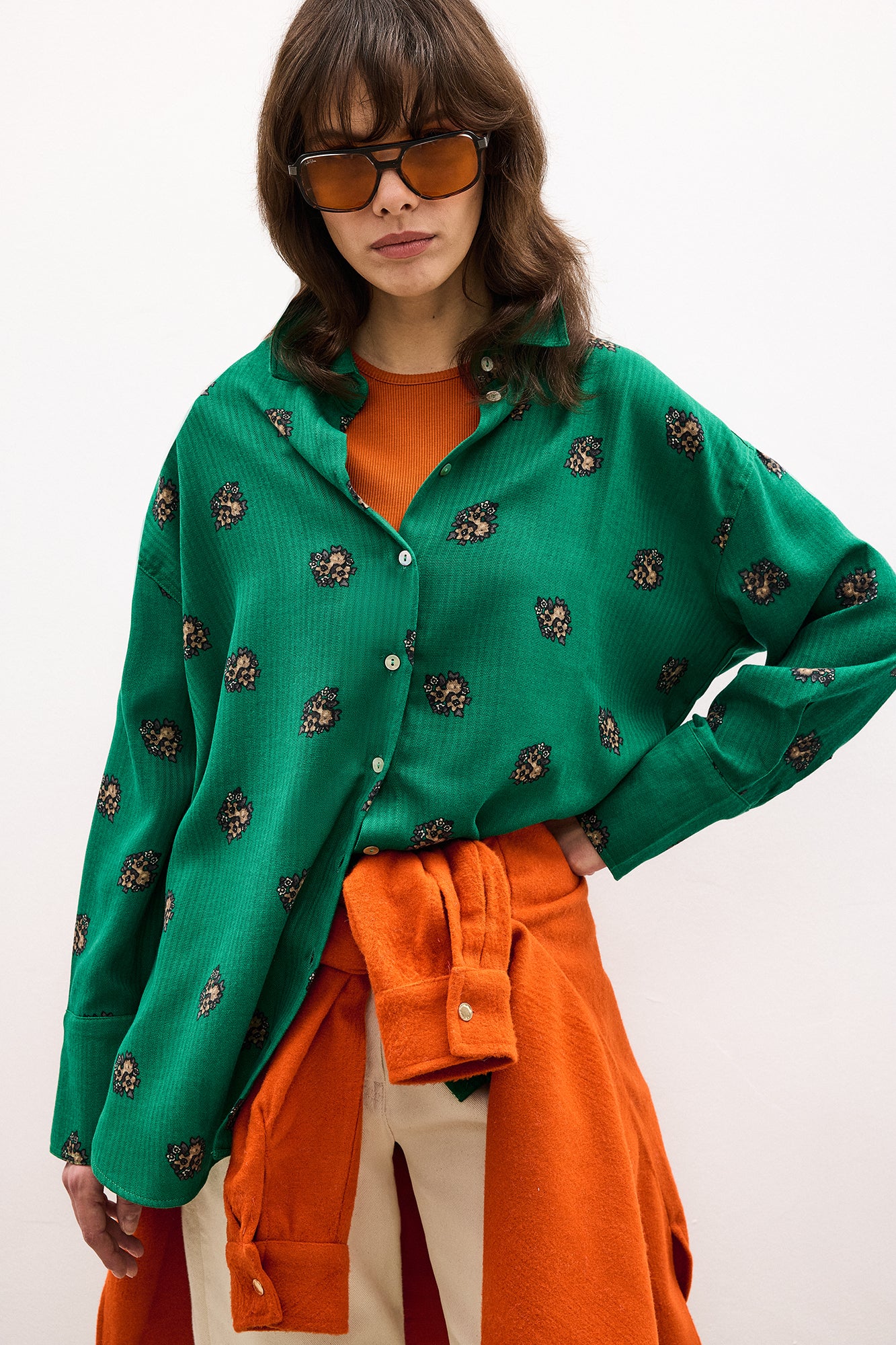 FLOWER PATTERNED COTTON SHIRT - Image 3