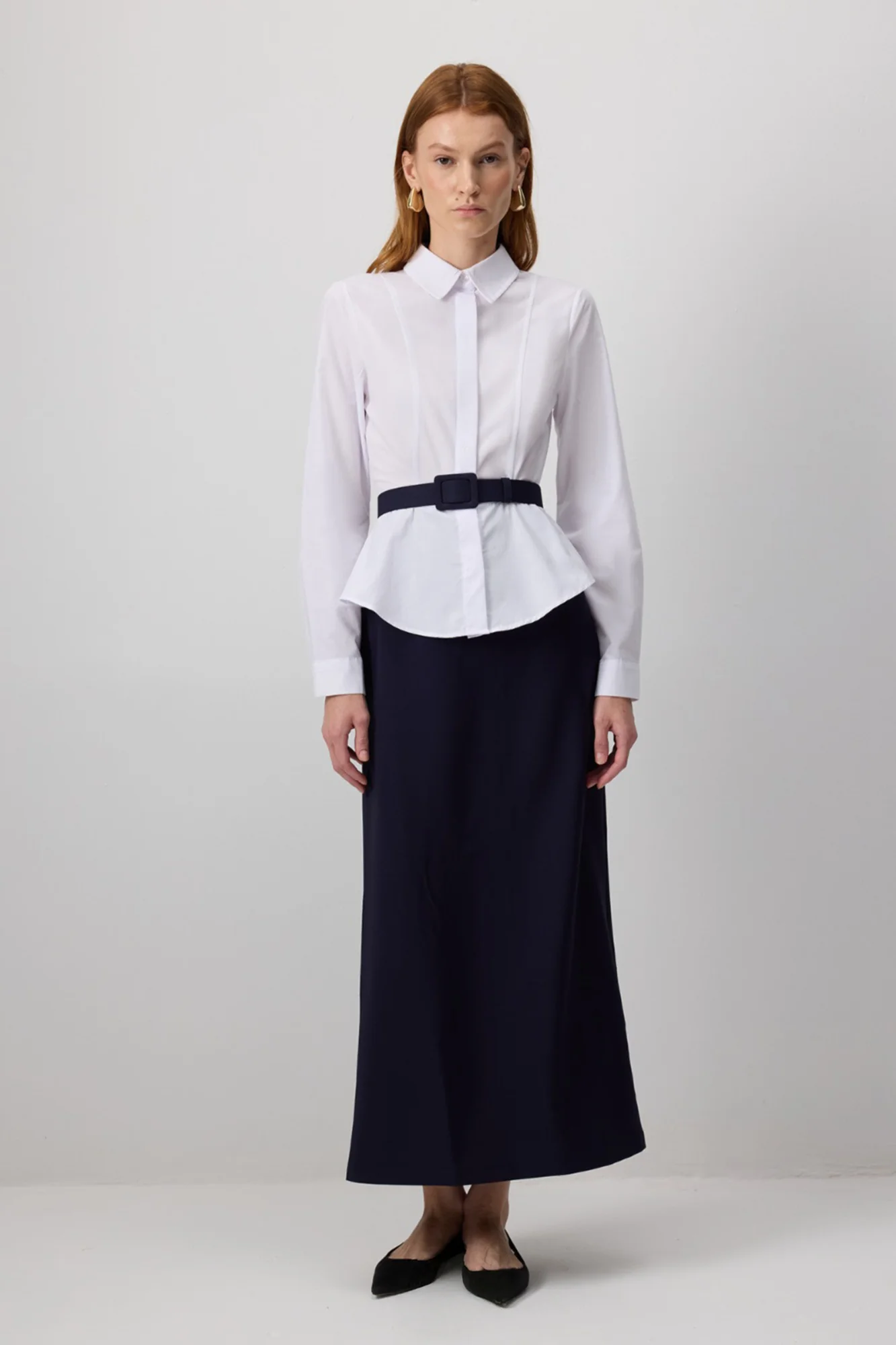 FRILLY WAIST BELTED DRESS - Image 4