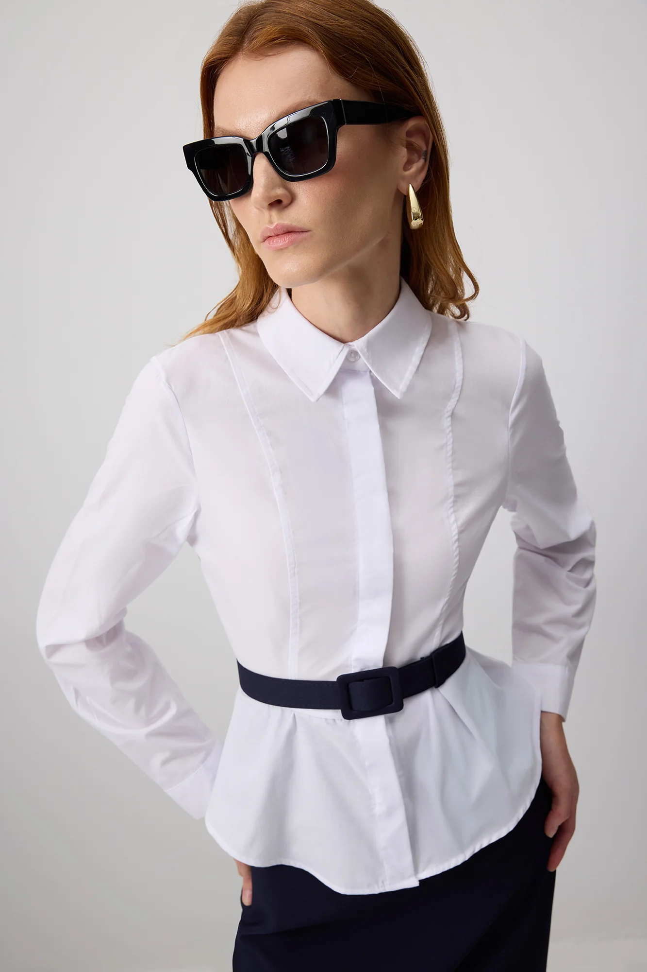 FRILLY WAIST BELTED DRESS - Image 5