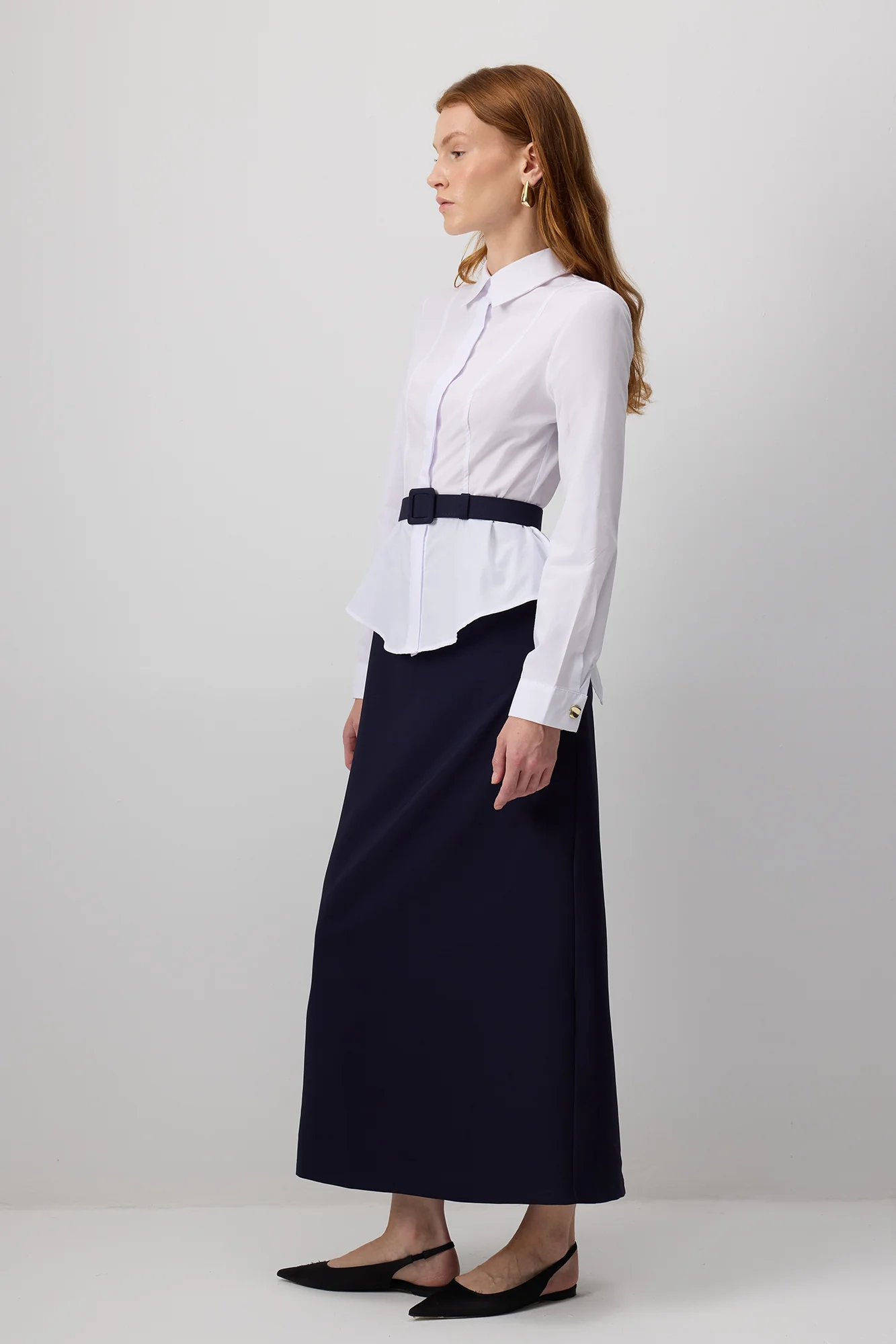 FRILLY WAIST BELTED DRESS - Image 6