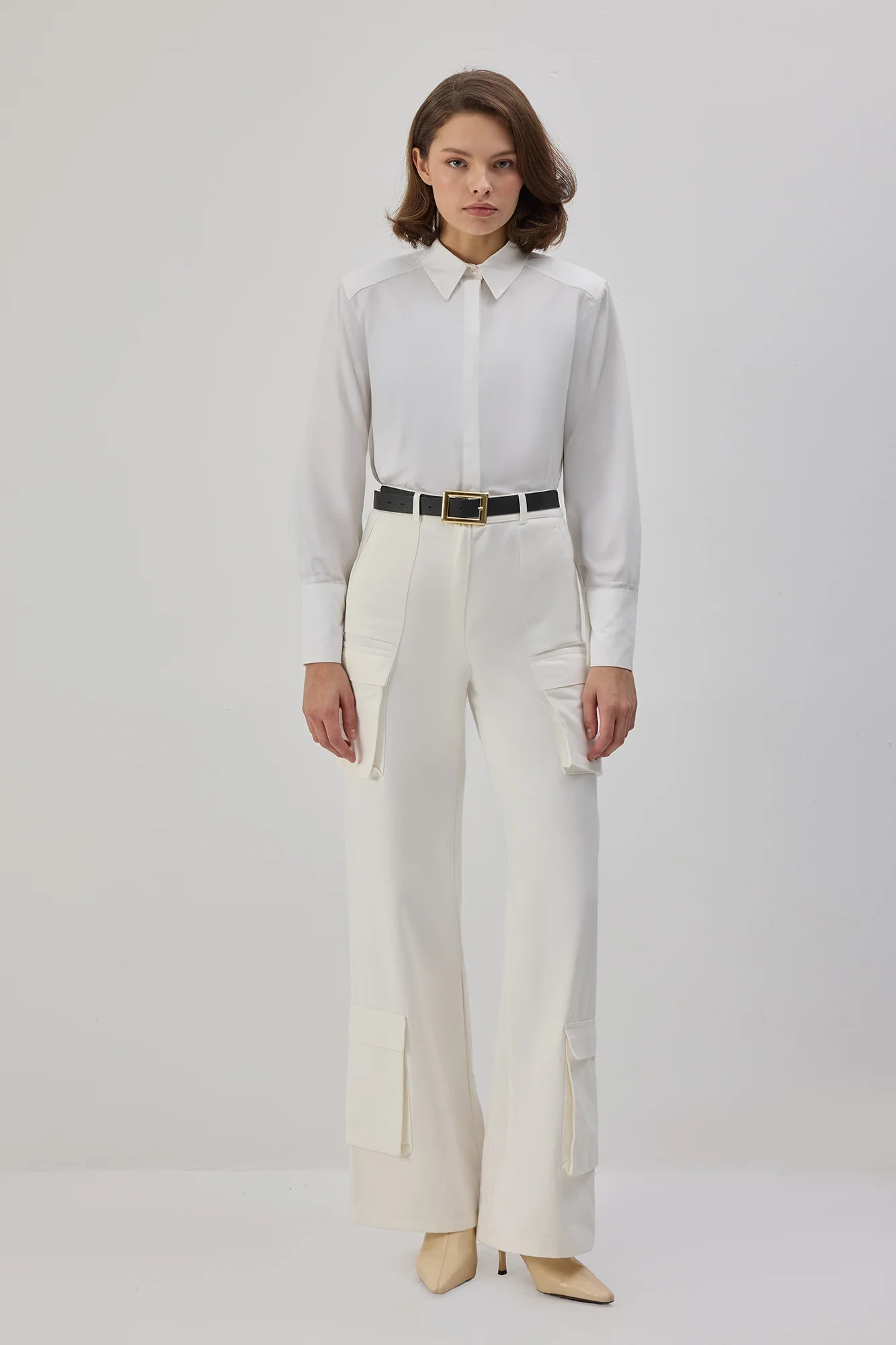 GABARDINE CARGO TROUSERS - Image 5