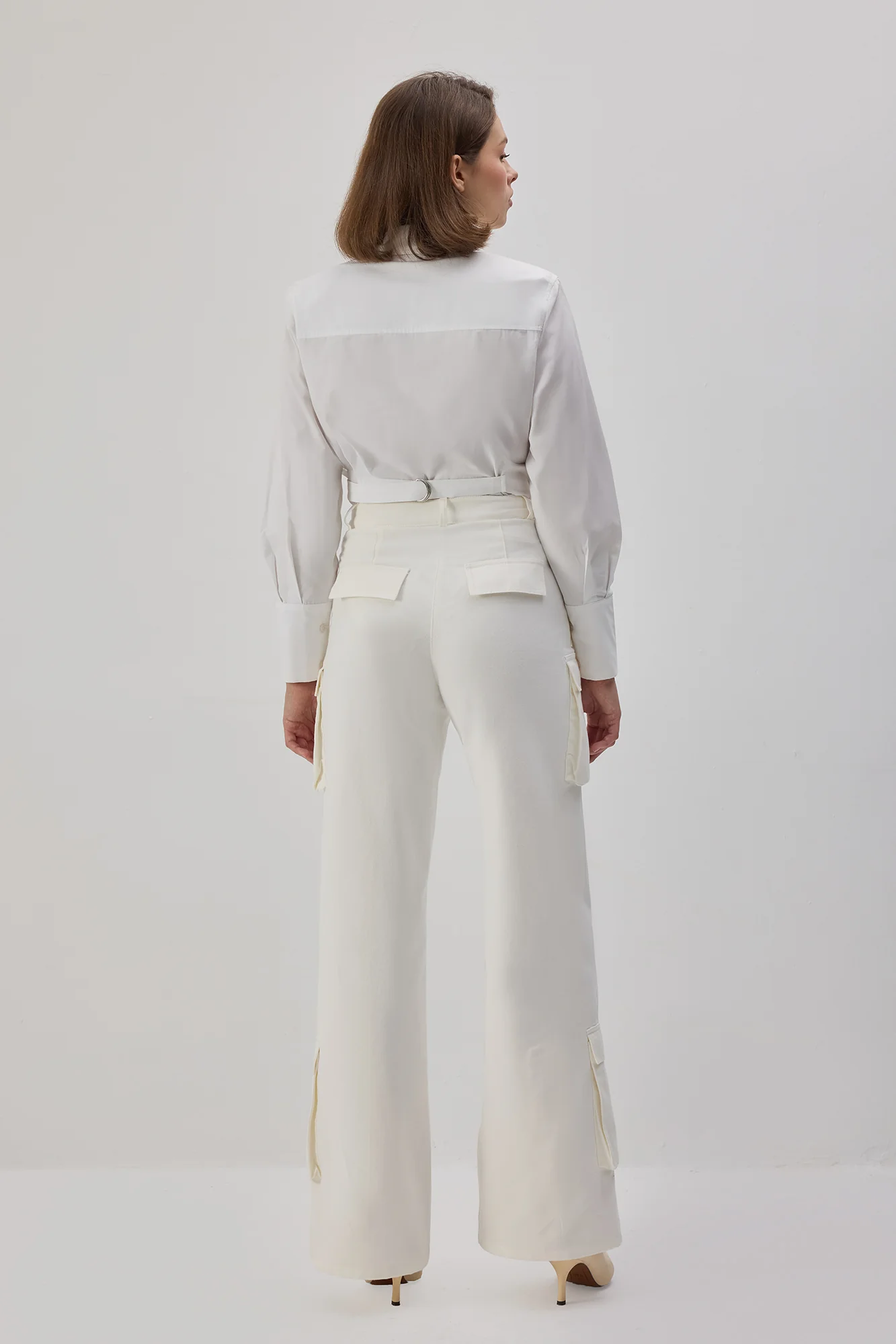 GABARDINE CARGO TROUSERS - Image 9