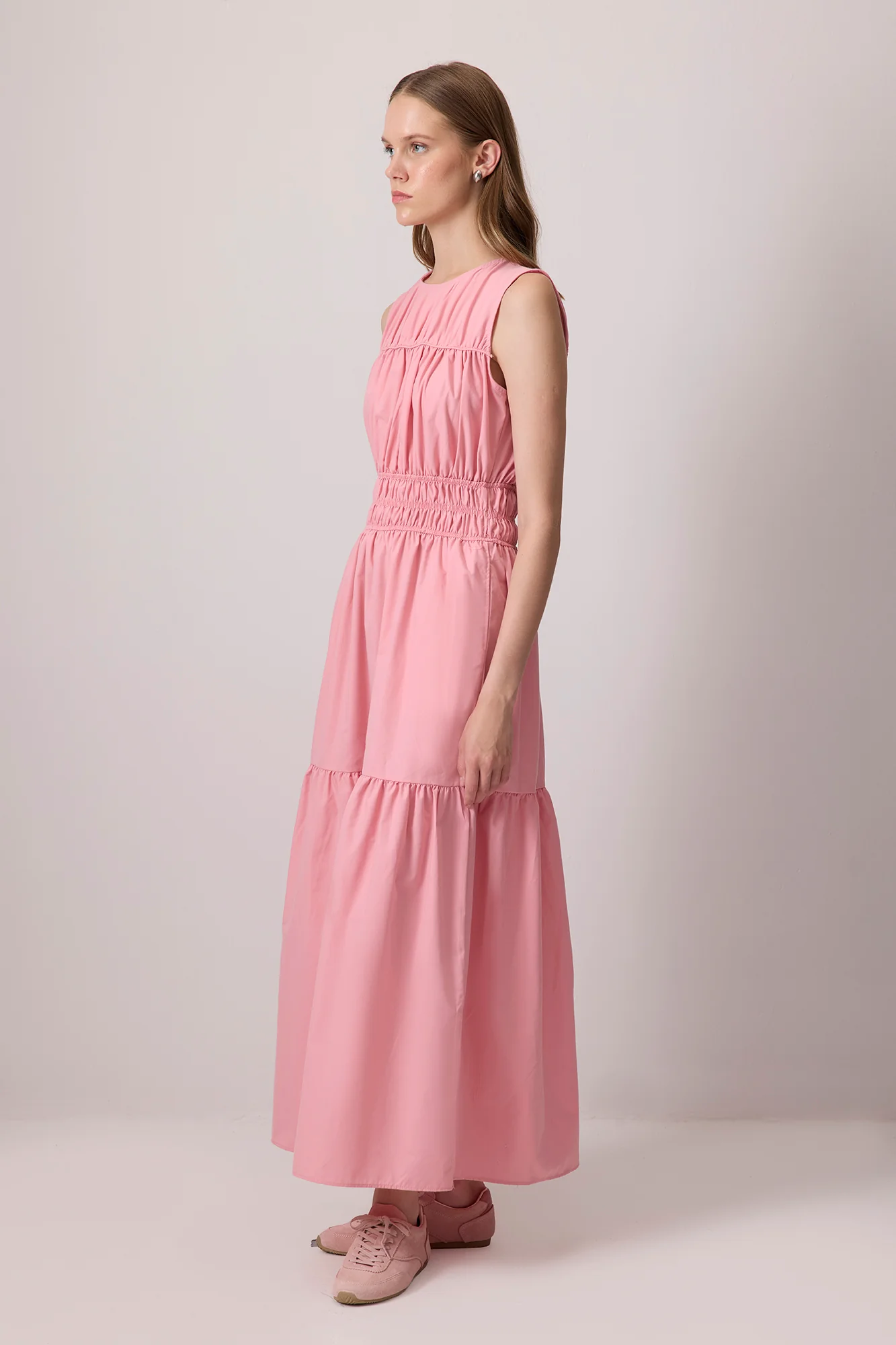 GATHERED POPLIN GILET - Image 4