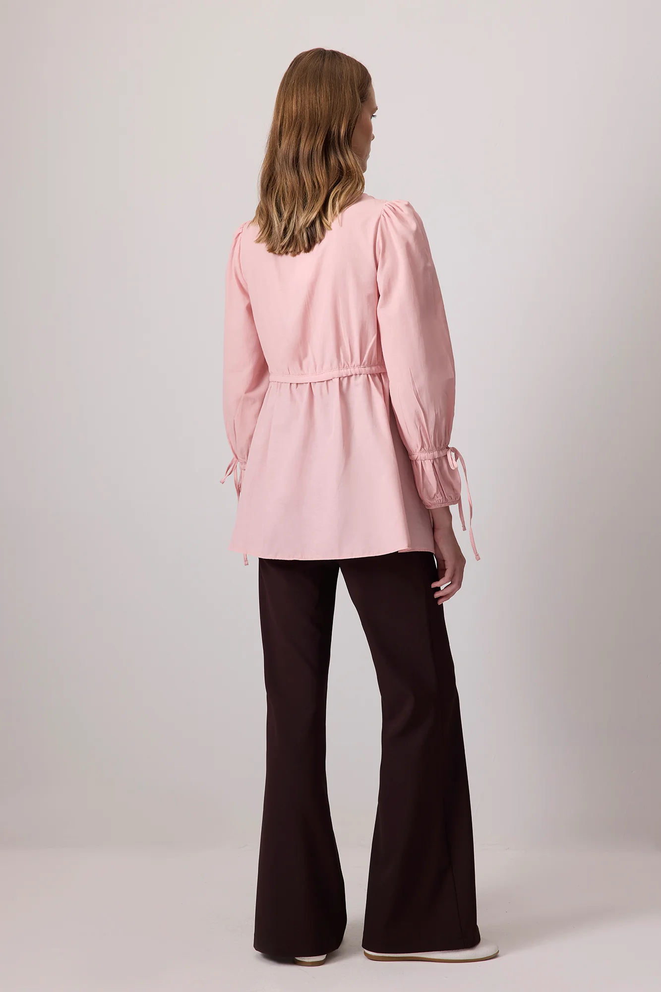 GATHERED POPLIN KIMONO - Image 5