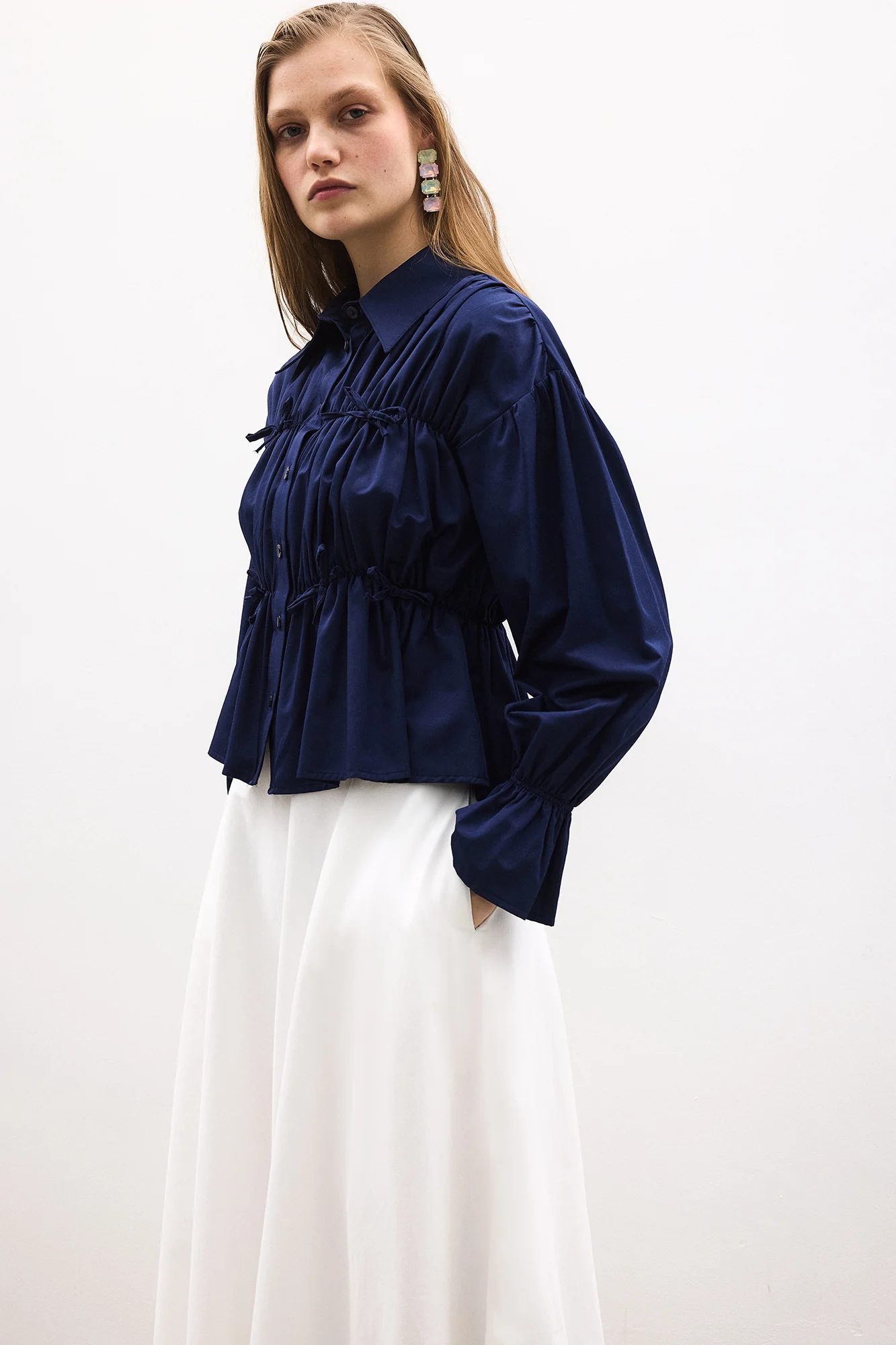 GATHERED SHIRT - Image 4