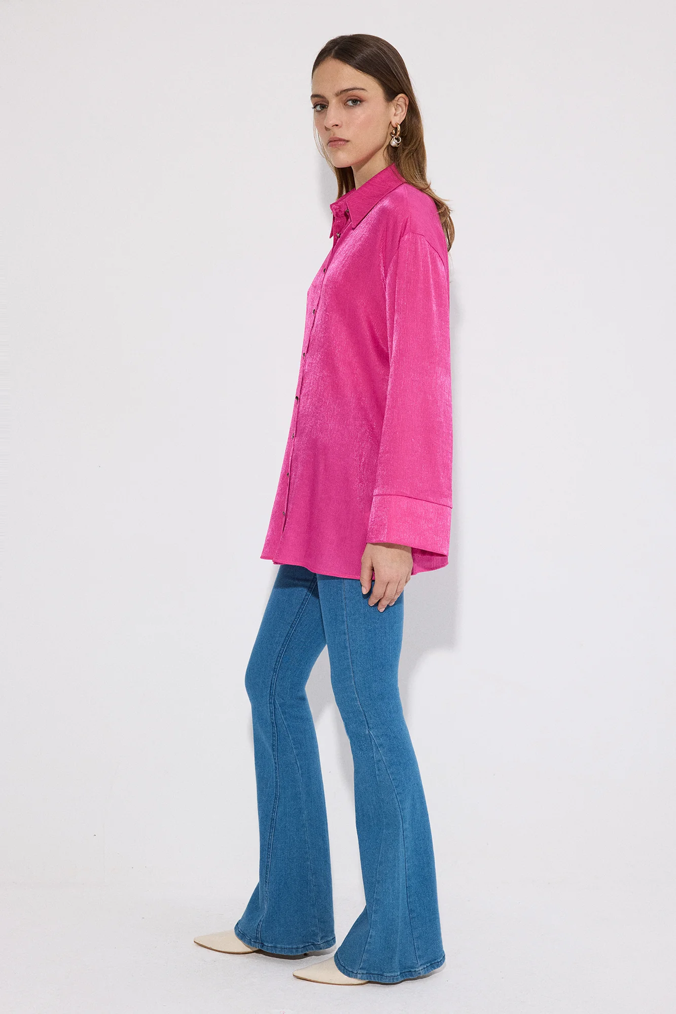 GLITTER CRINKLE SHIRT - Image 4
