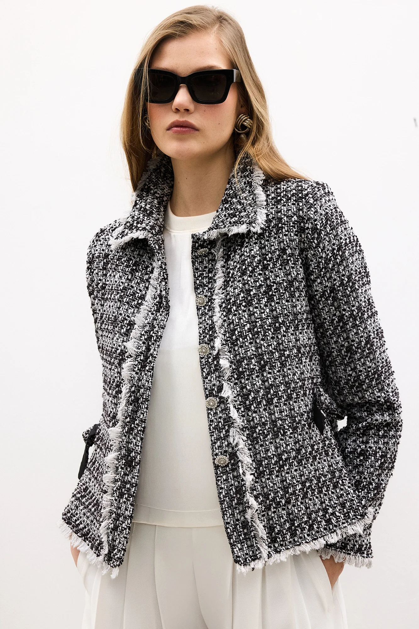 GLITTERED TWEED JACKET - Image 4