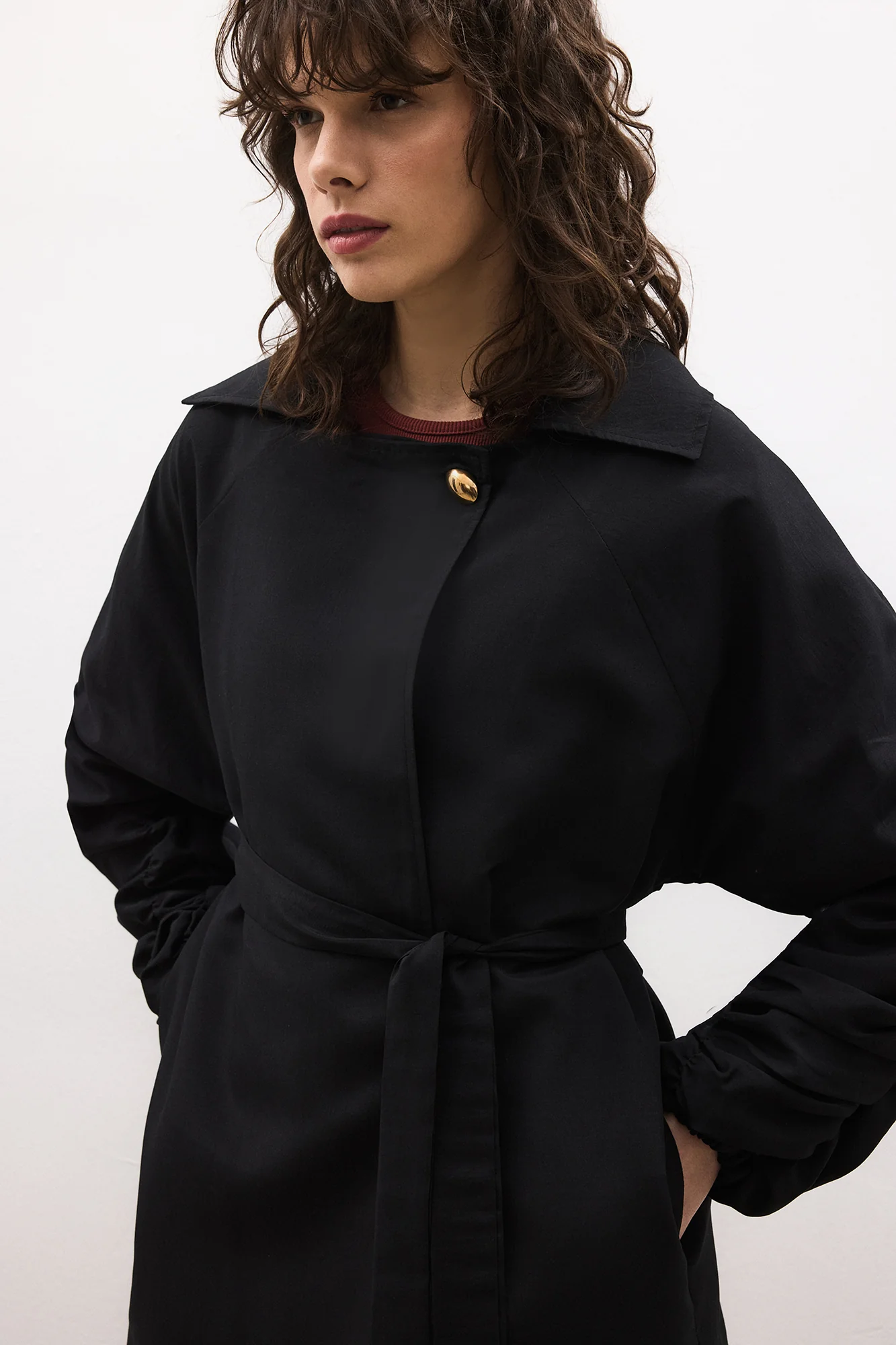 SHORT TRENCH COAT - Image 2