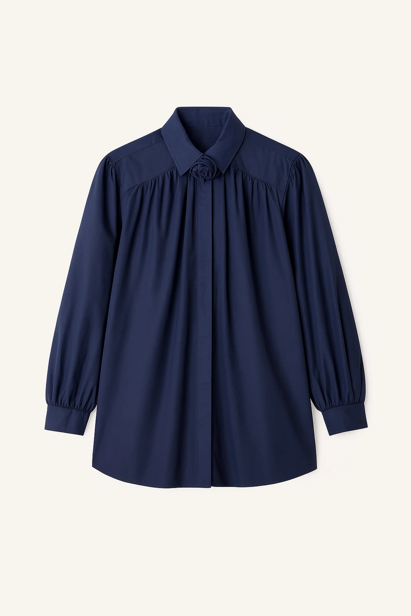 100% COTTON ROSE DETAILED SHIRT - Image 6