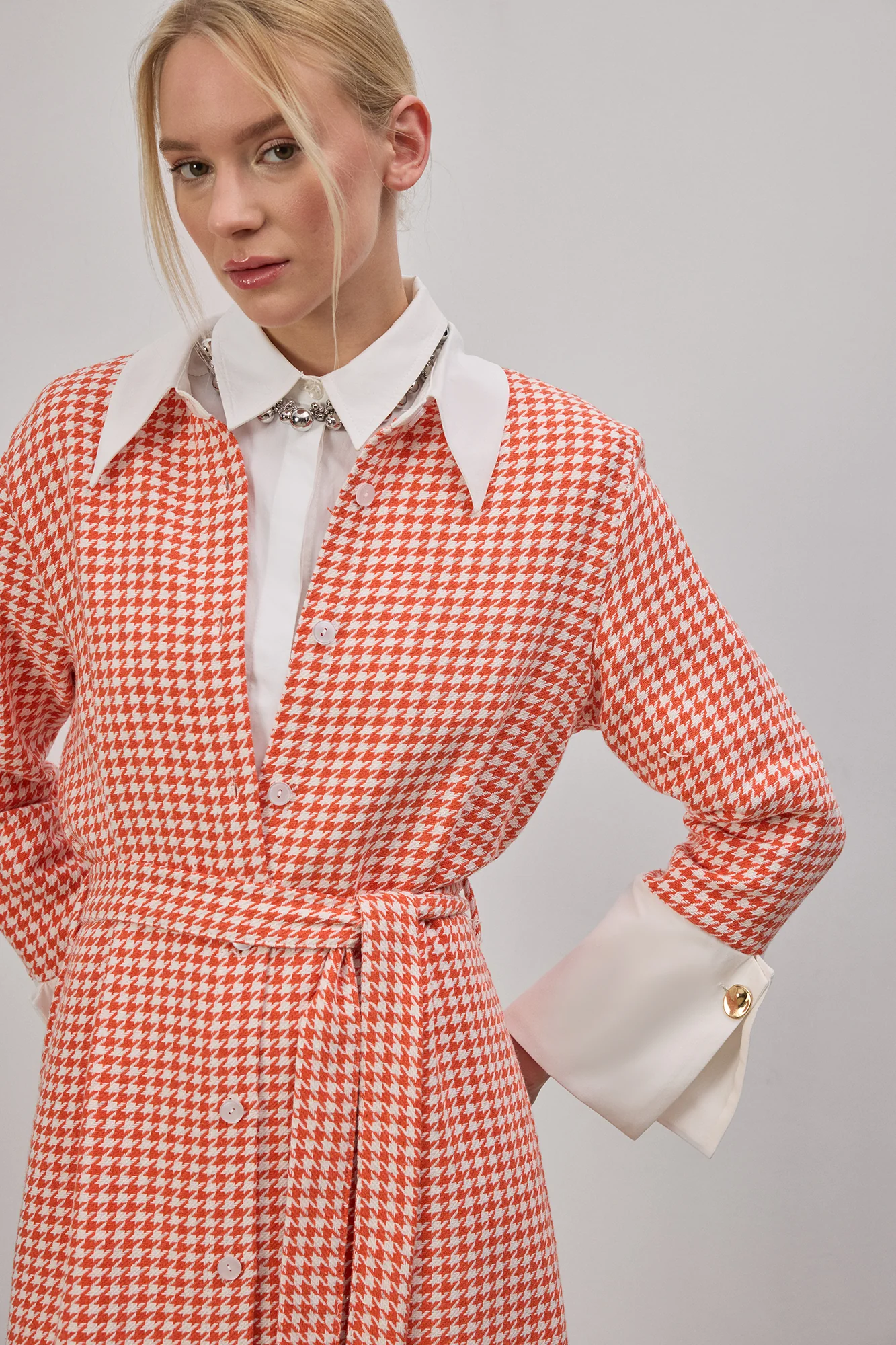 HOUGHFOOT PATTERNED TWEED DRESS - Image 2