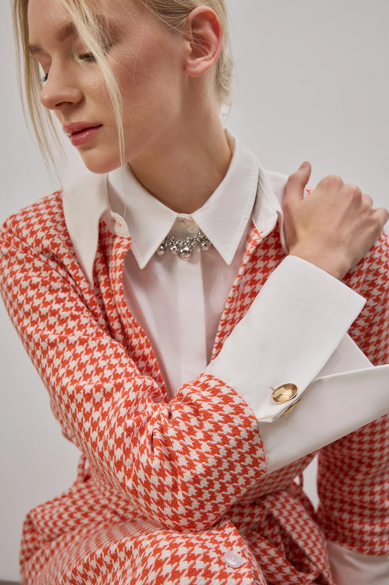 HOUGHFOOT PATTERNED TWEED DRESS - Image 4