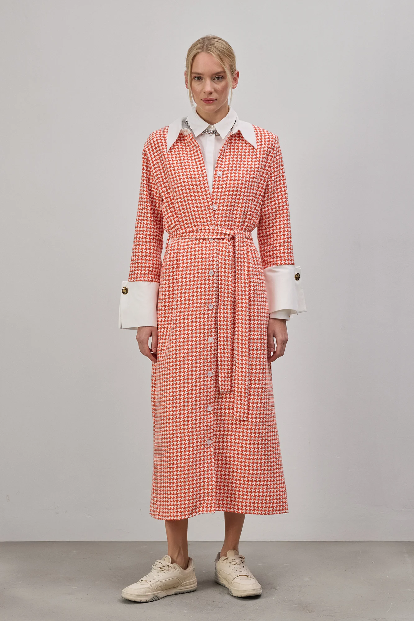 HOUGHFOOT PATTERNED TWEED DRESS - Image 5