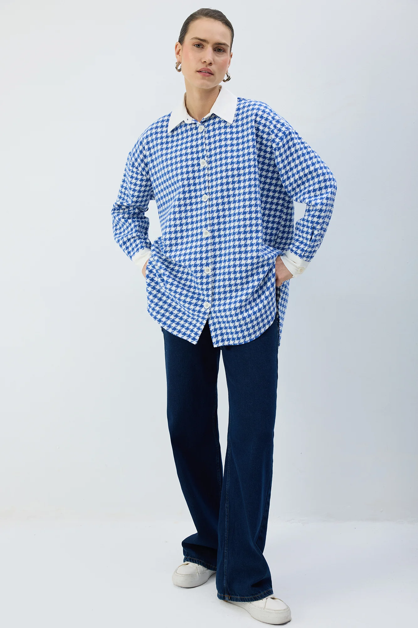 HOUGHFOOT PATTERNED TWEED SHIRT - Image 2