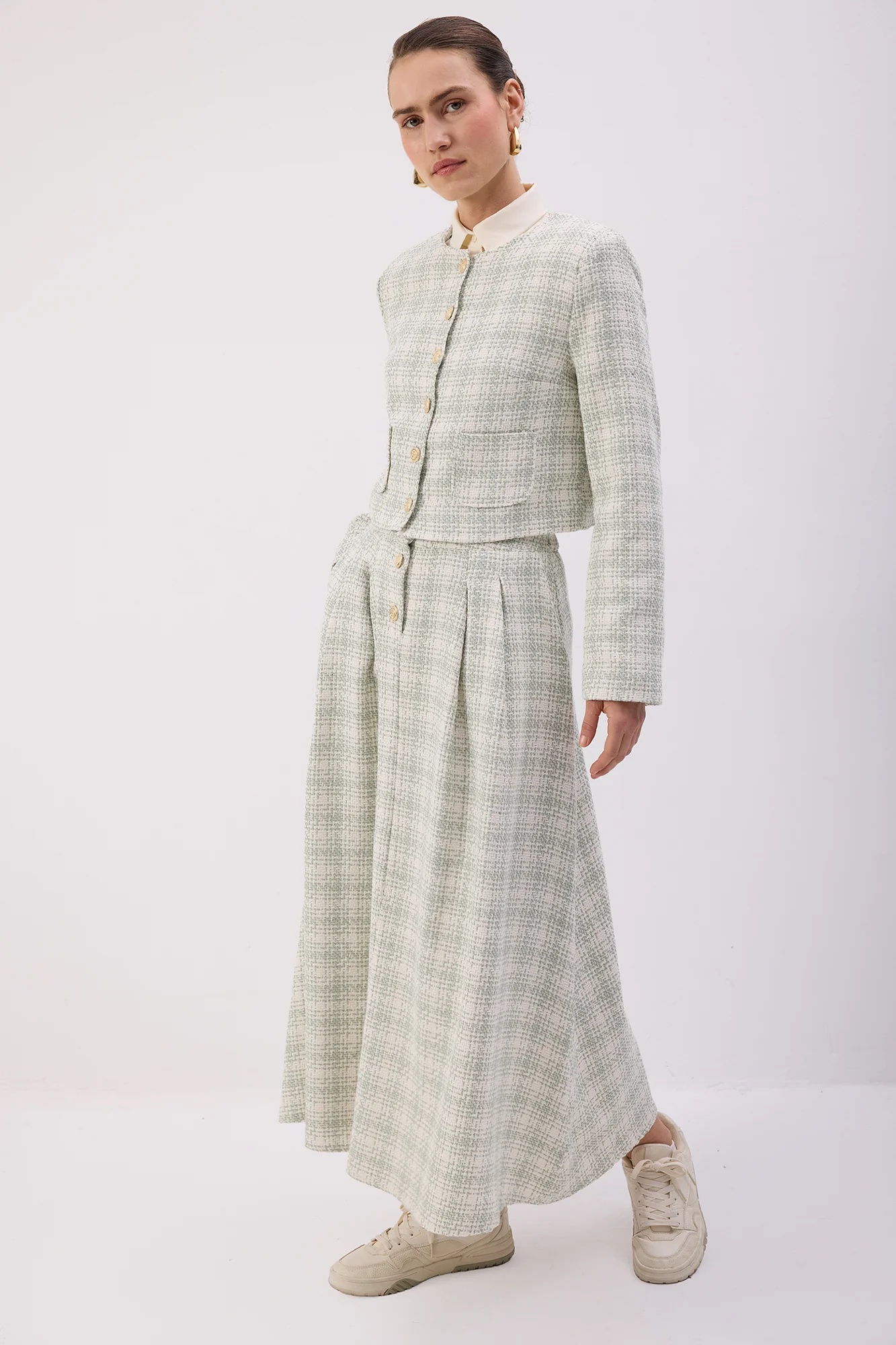 JACKET SKIRT TWEED SET - Image 4