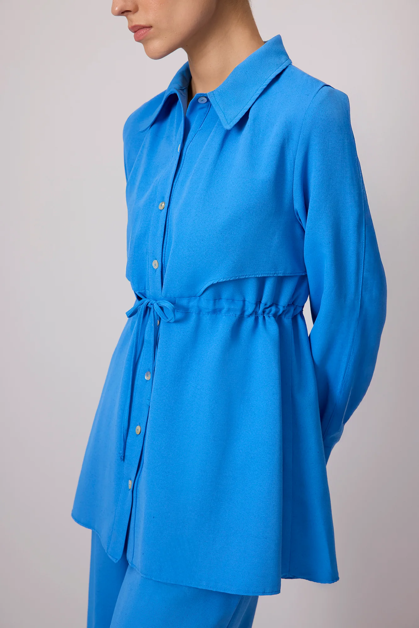 LINEN TEXTURED SHIRT TROUSERS SET - Image 4