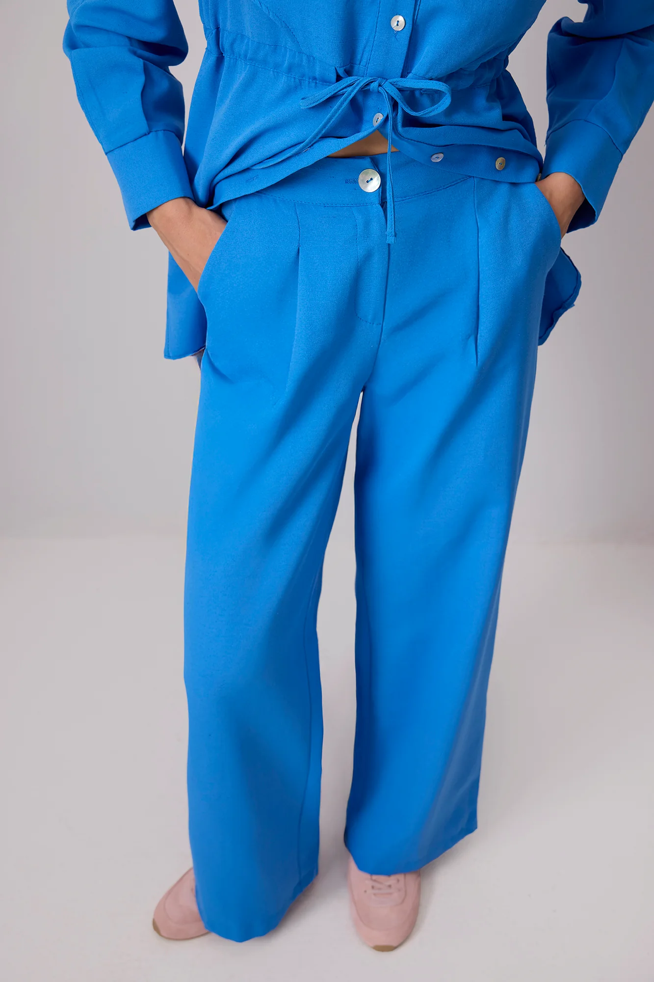 LINEN TEXTURED SHIRT TROUSERS SET - Image 5