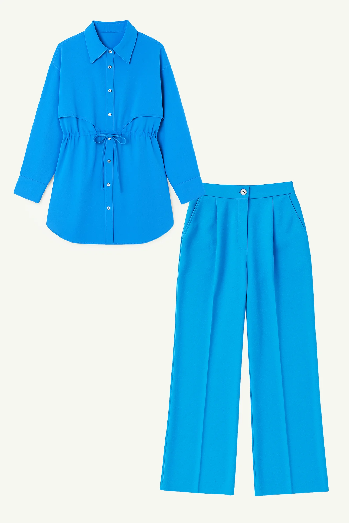 LINEN TEXTURED SHIRT TROUSERS SET - Image 6