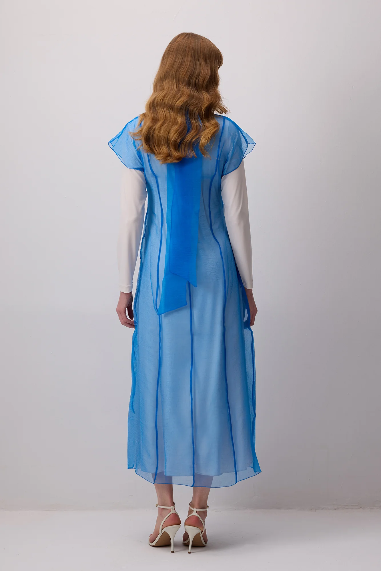 KNIT DRESS WITH ORGANZA OVERLAY DRESS - Image 5