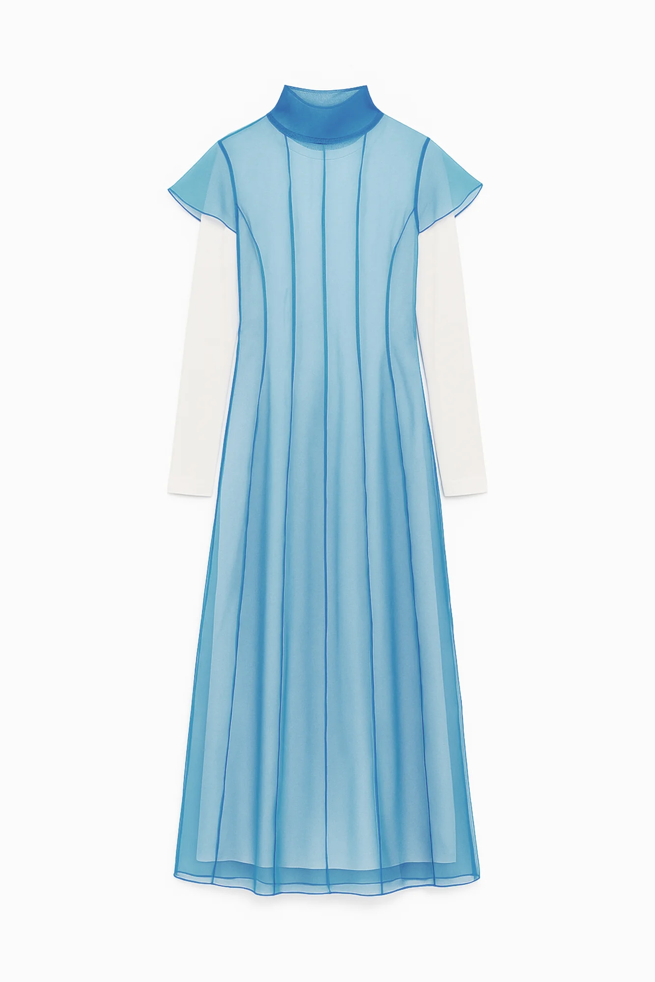 KNIT DRESS WITH ORGANZA OVERLAY DRESS - Image 6