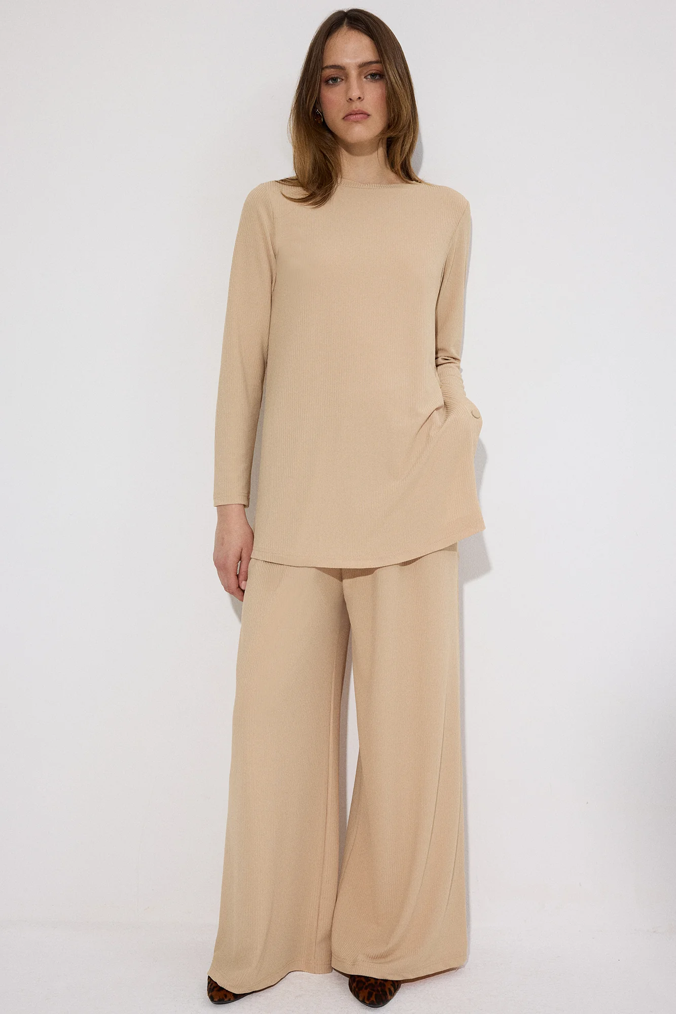 KNIT TUNIC TROUSERS SET - Image 3