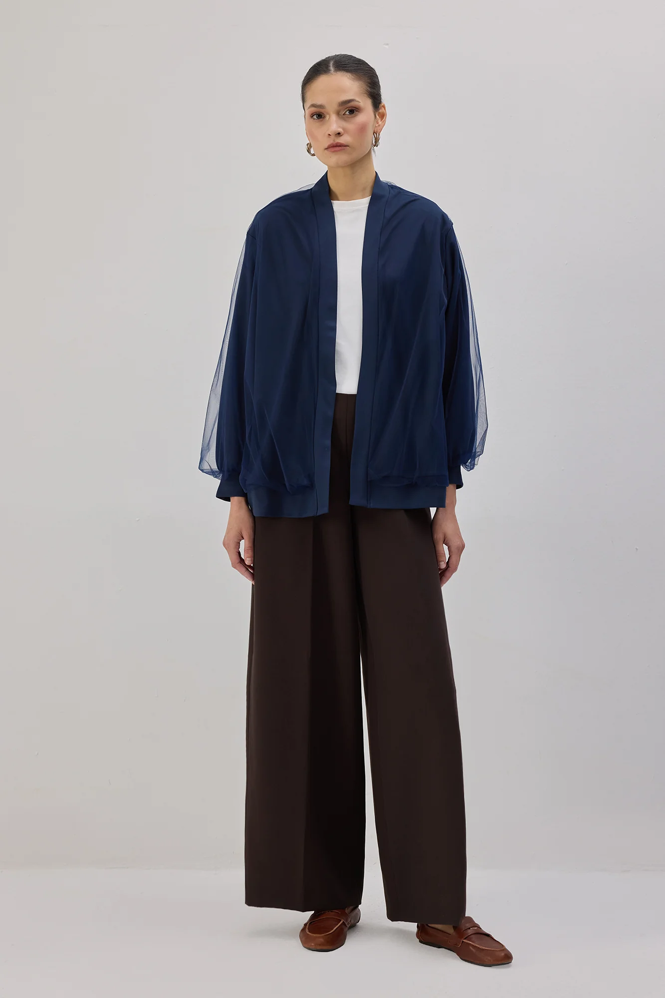BALLOON SLEEVE BOMBER JACKET