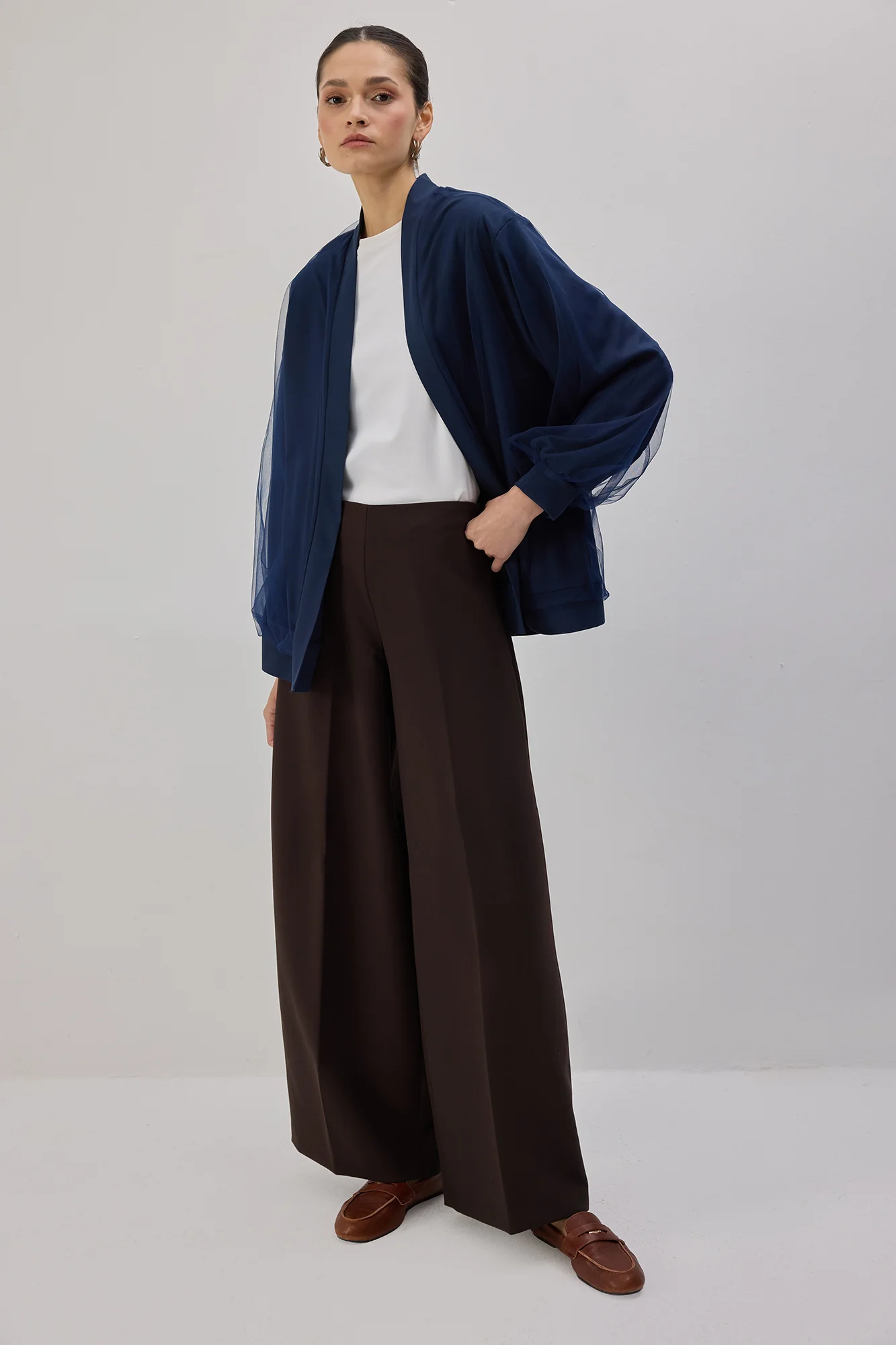 BALLOON SLEEVE BOMBER JACKET - Image 2