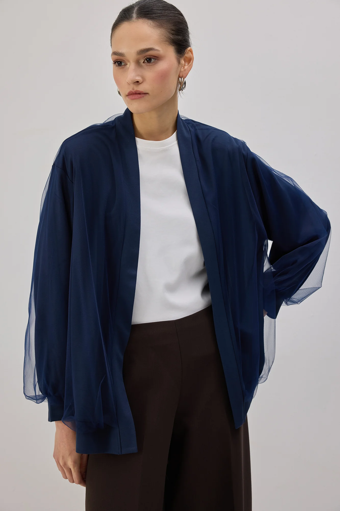 BALLOON SLEEVE BOMBER JACKET - Image 3