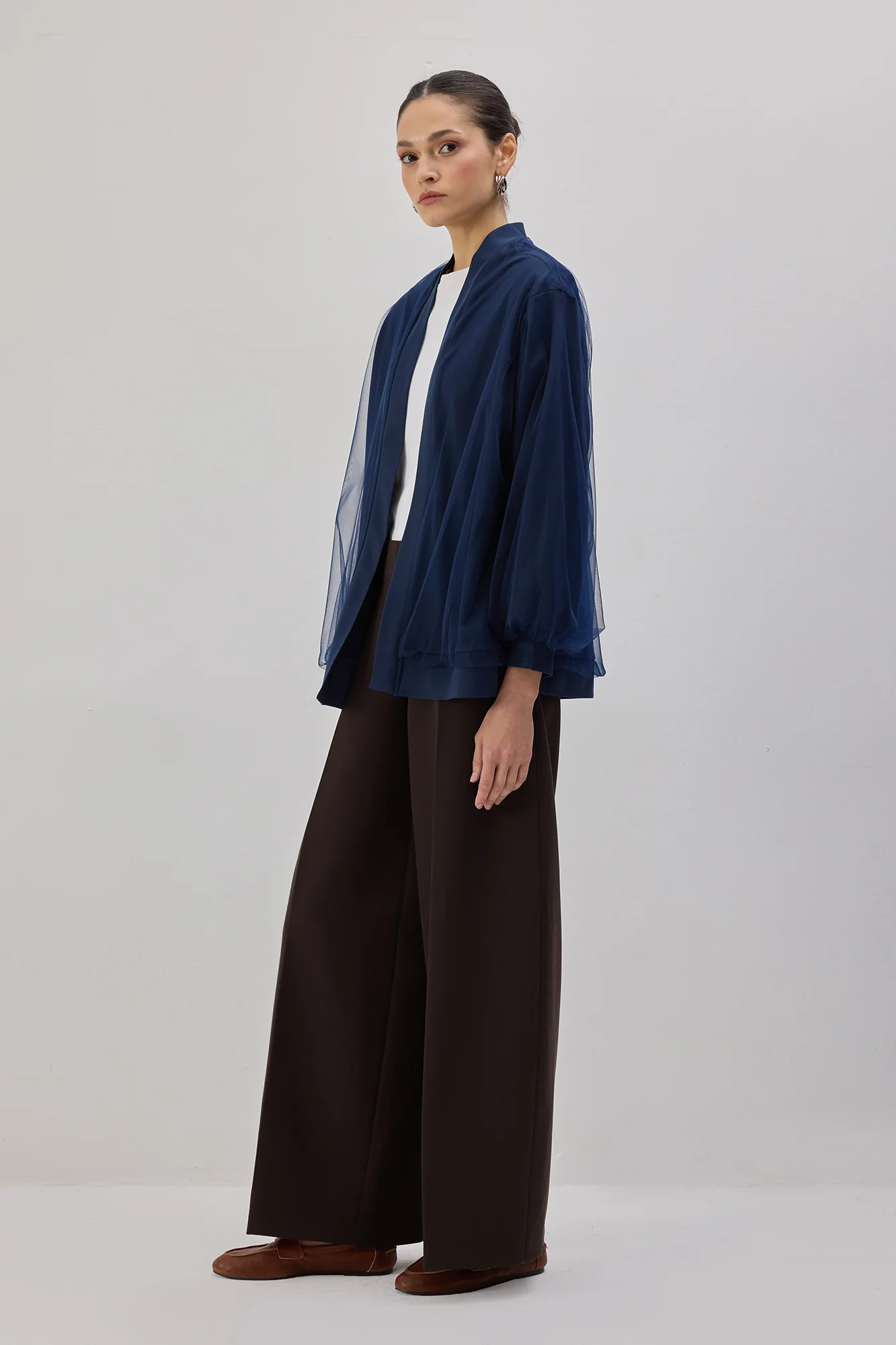 BALLOON SLEEVE BOMBER JACKET - Image 5