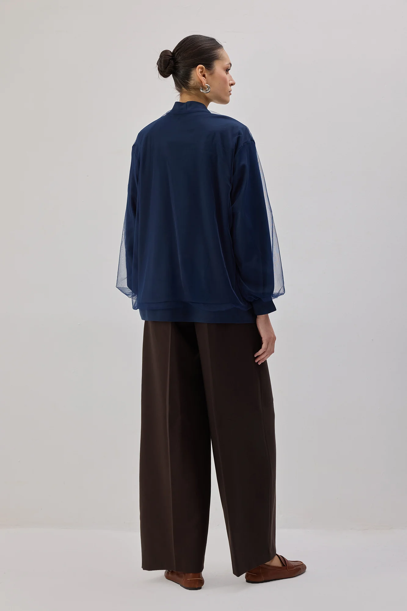 BALLOON SLEEVE BOMBER JACKET - Image 6