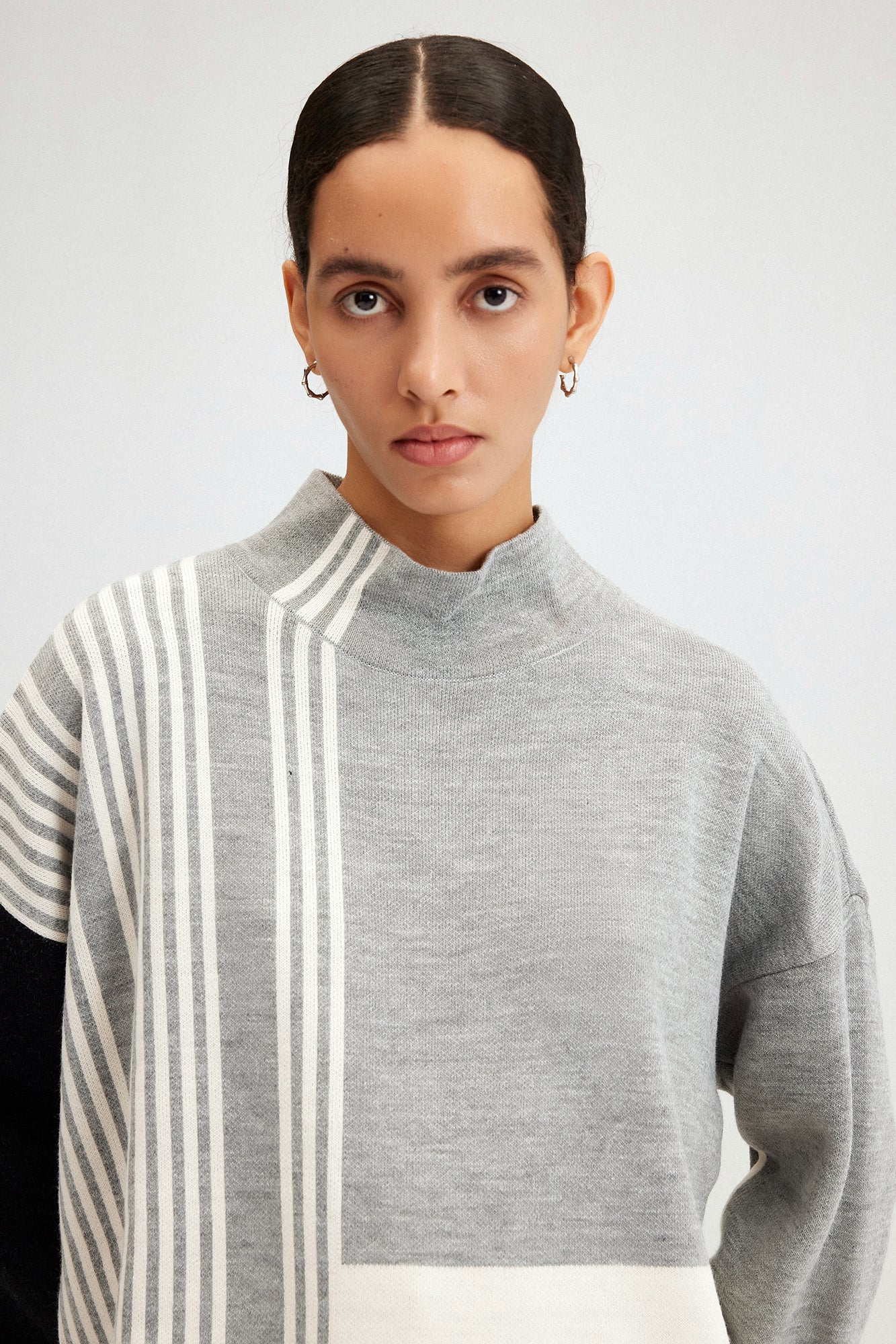 KNITTING TUNIC WITH NECKBAND - Image 3