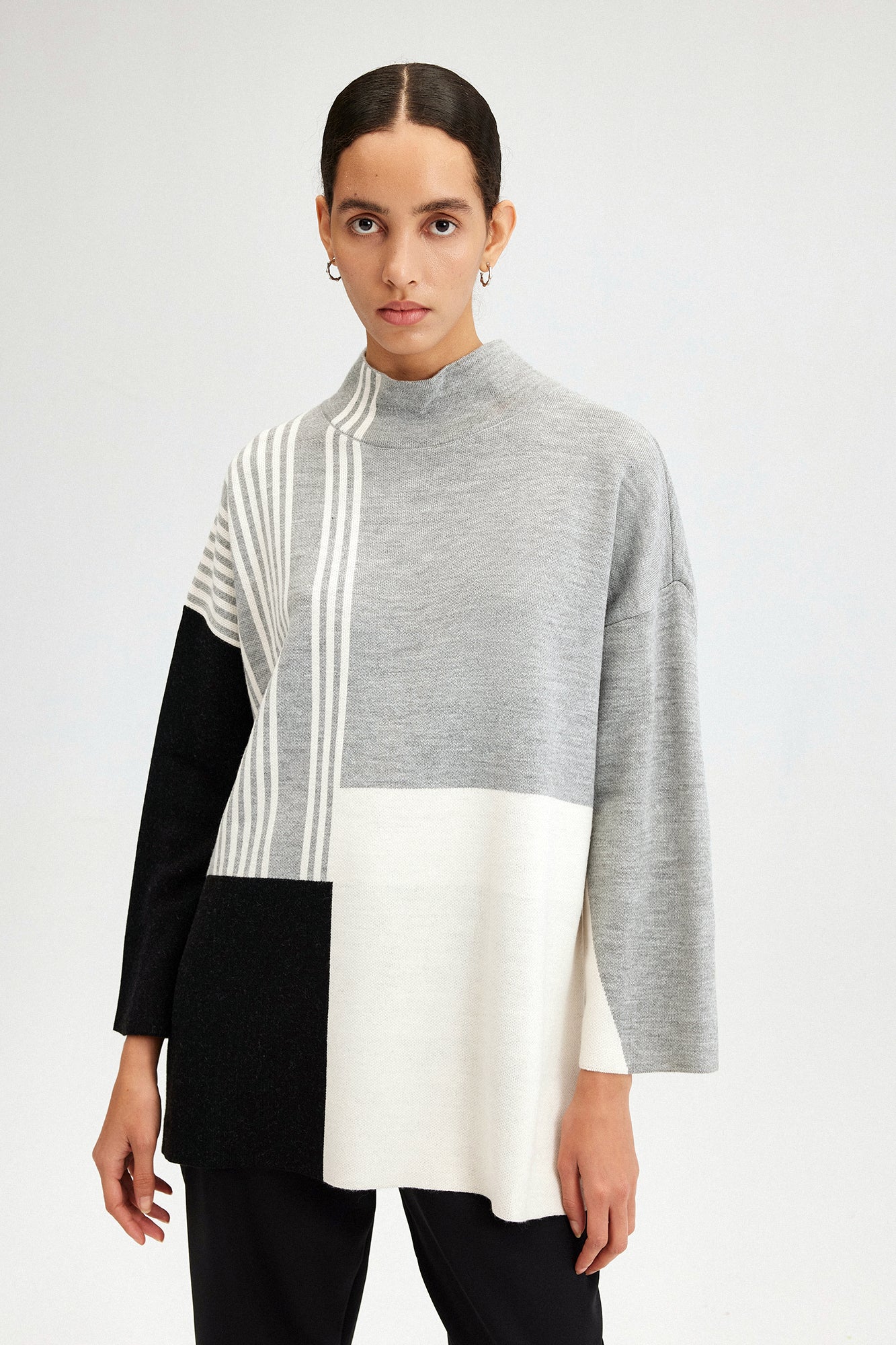 KNITTING TUNIC WITH NECKBAND - Image 5