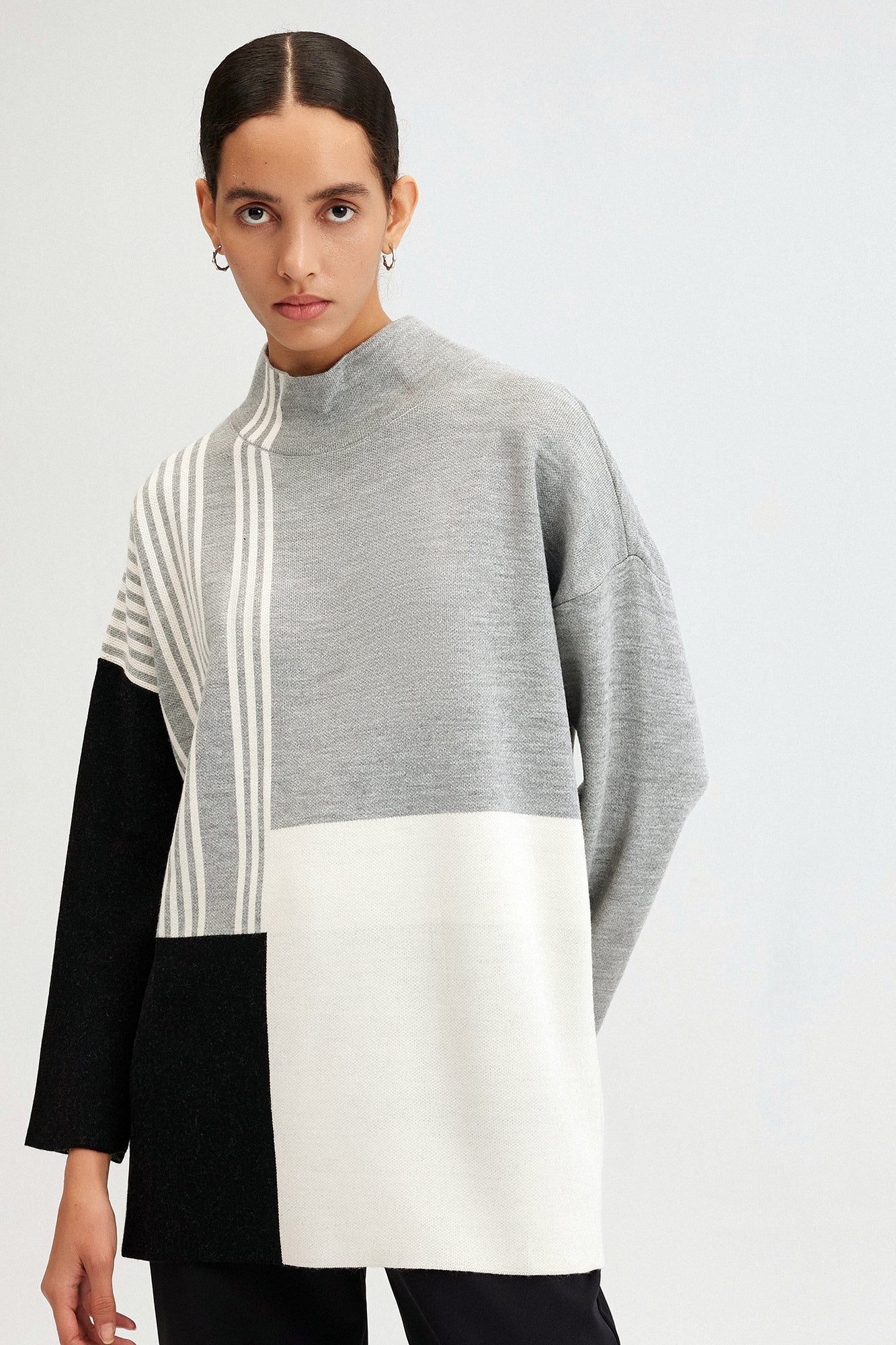 KNITTING TUNIC WITH NECKBAND - Image 6