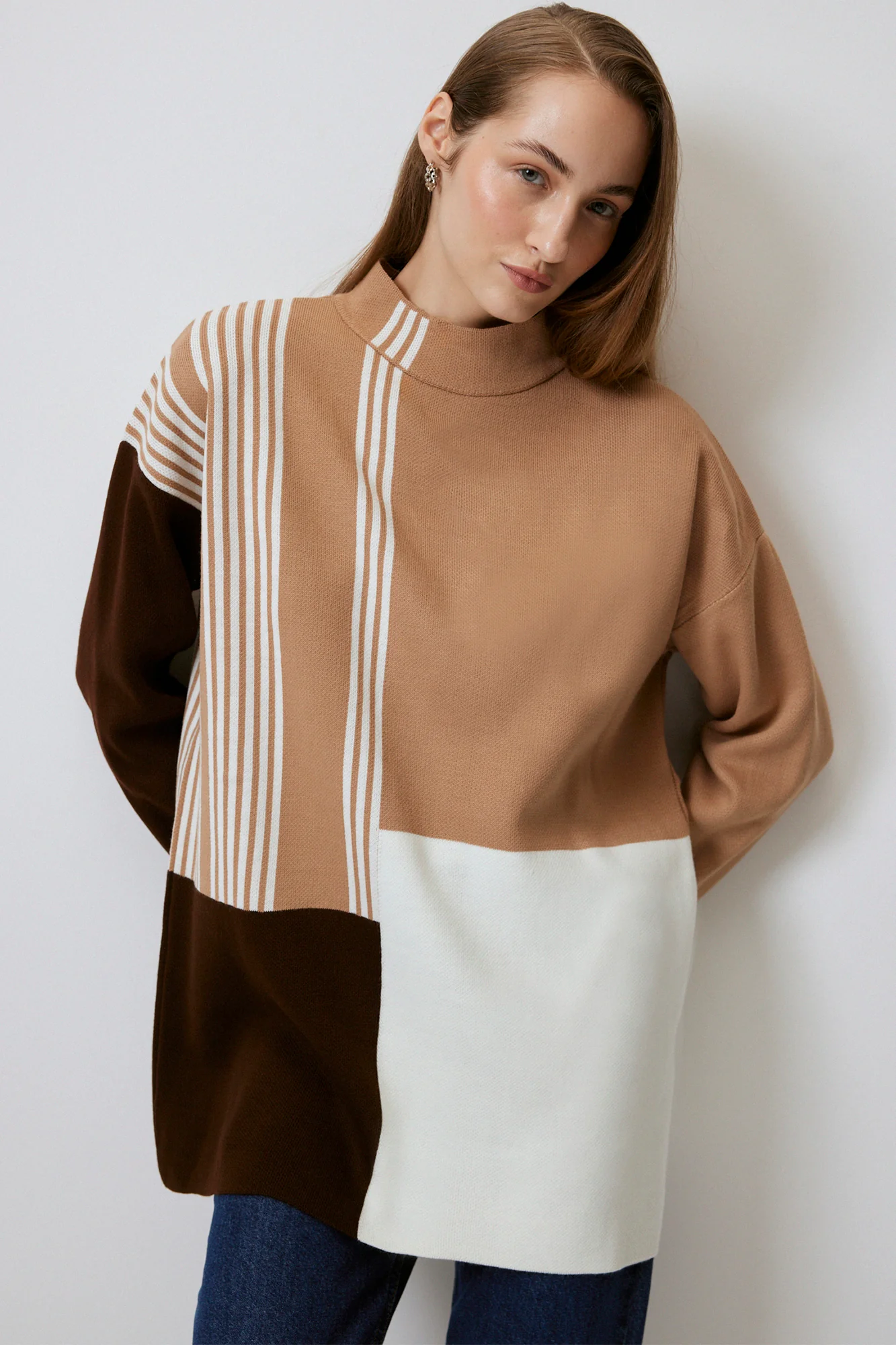 KNITTING TUNIC WITH NECKBAND - Image 5