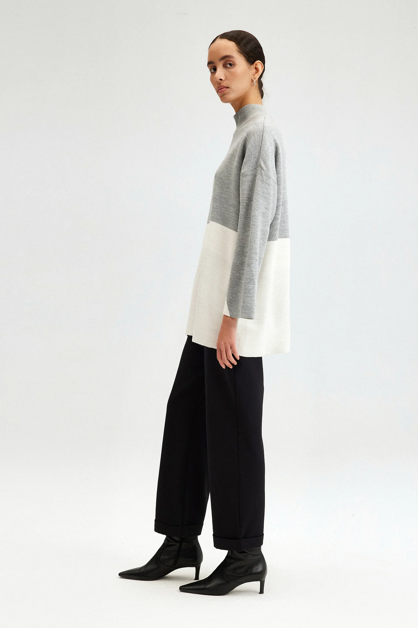 KNITTING TUNIC WITH NECKBAND - Image 8