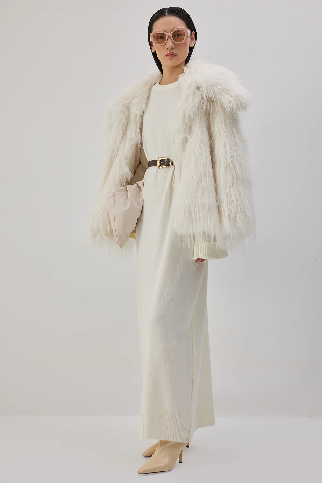 BELTED KNITTED MAXI DRESS - Image 2