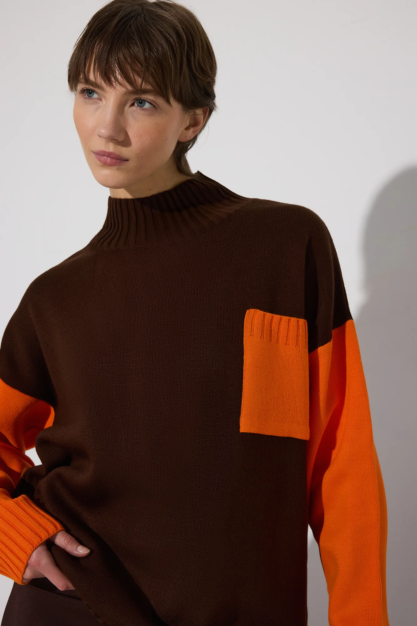 KNITWEAR TUNIC WITH POCKET DETAILED - Image 3
