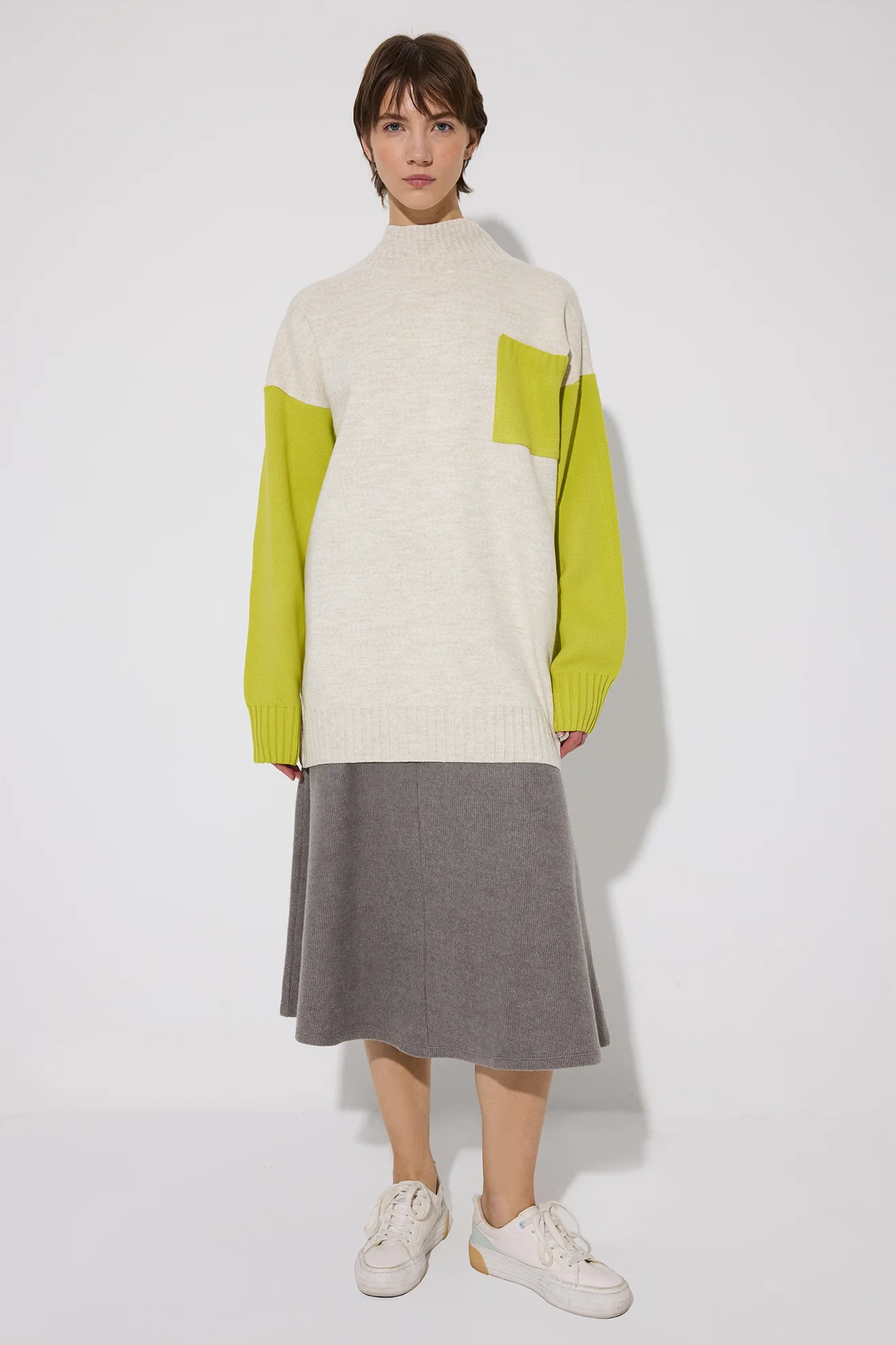 KNITWEAR TUNIC WITH POCKET DETAILED - Image 2