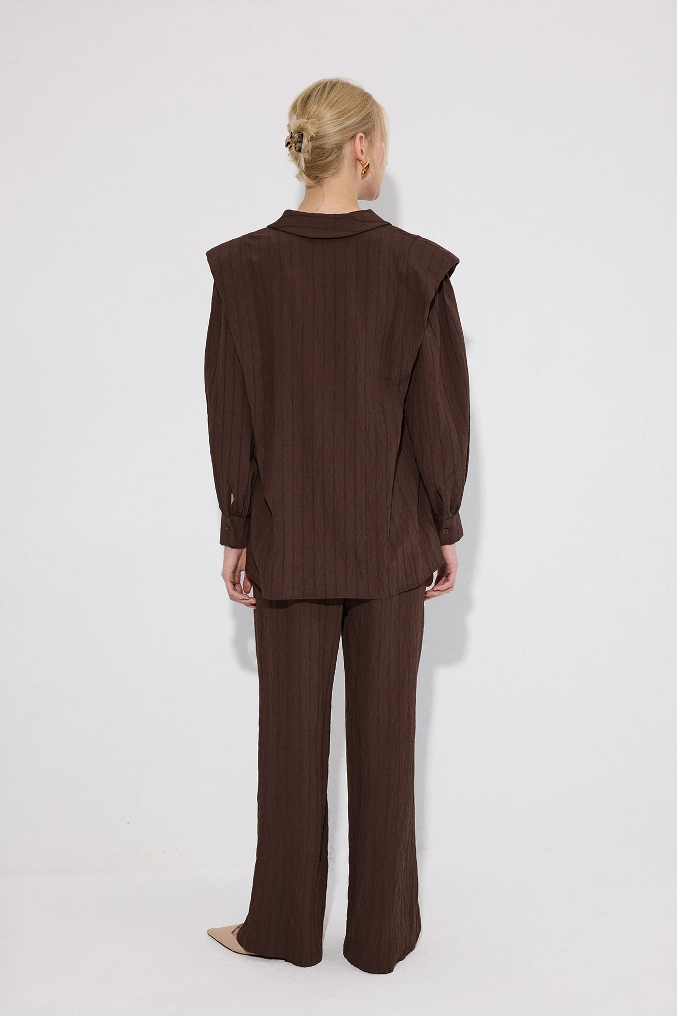 BELTED SHIRT TROUSERS SET - Image 6