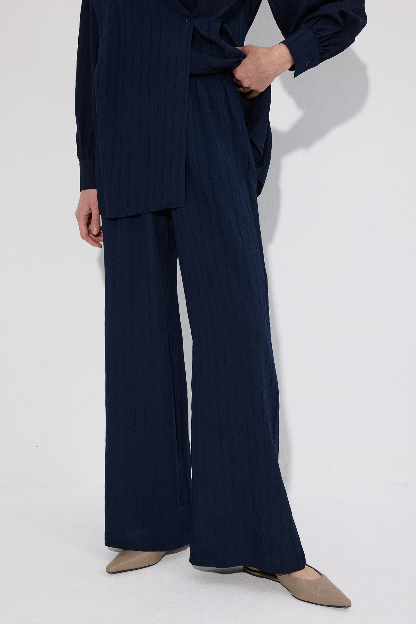 BELTED SHIRT TROUSERS SET - Image 5