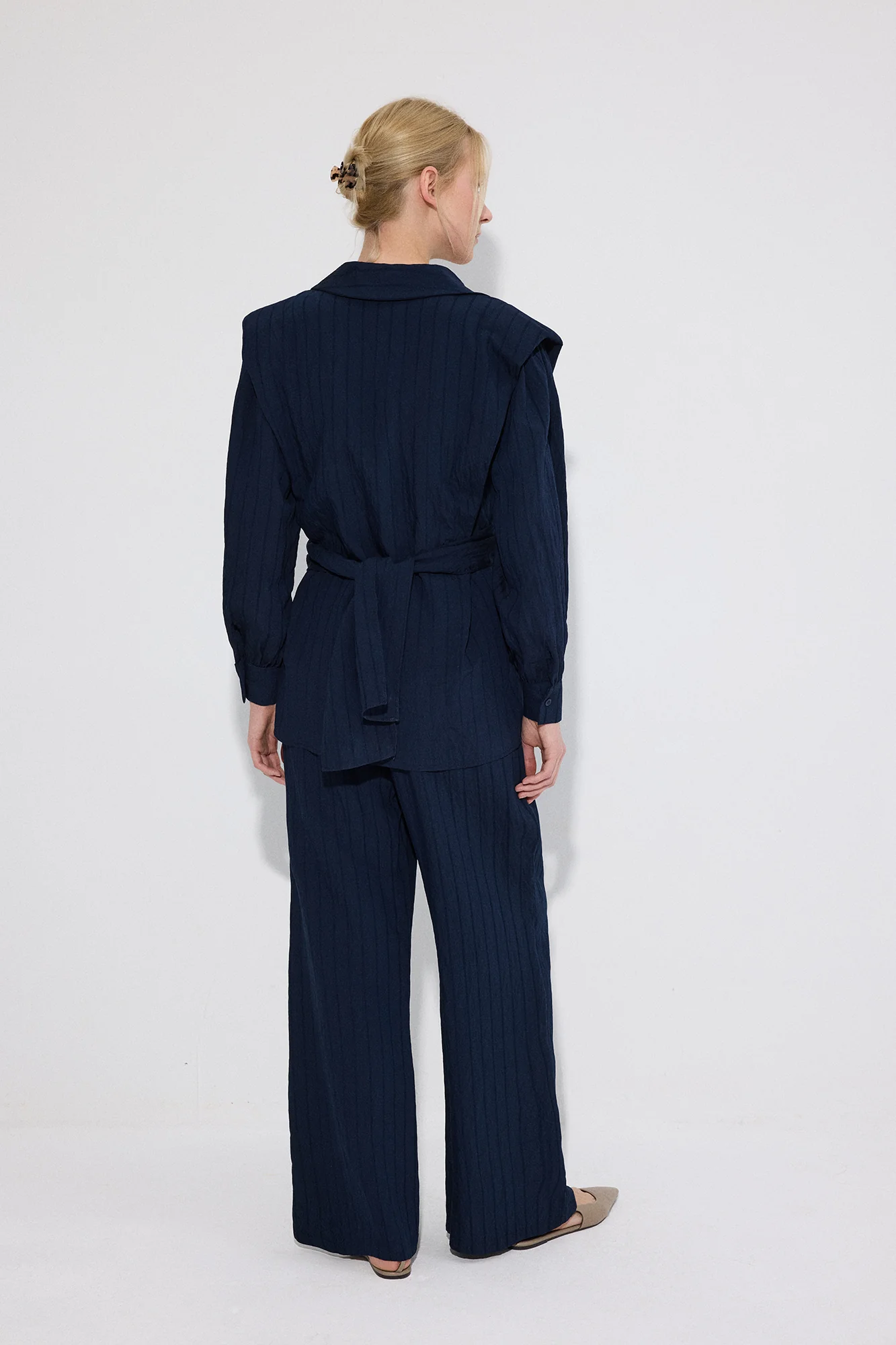 BELTED SHIRT TROUSERS SET - Image 6