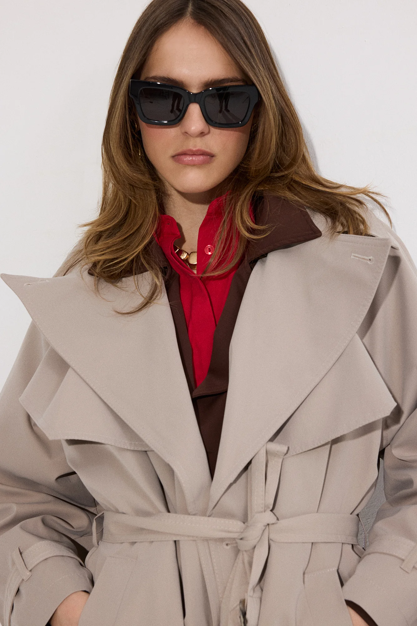 DOUBLE-BREASTED MAXI TRENCH COAT - Image 4