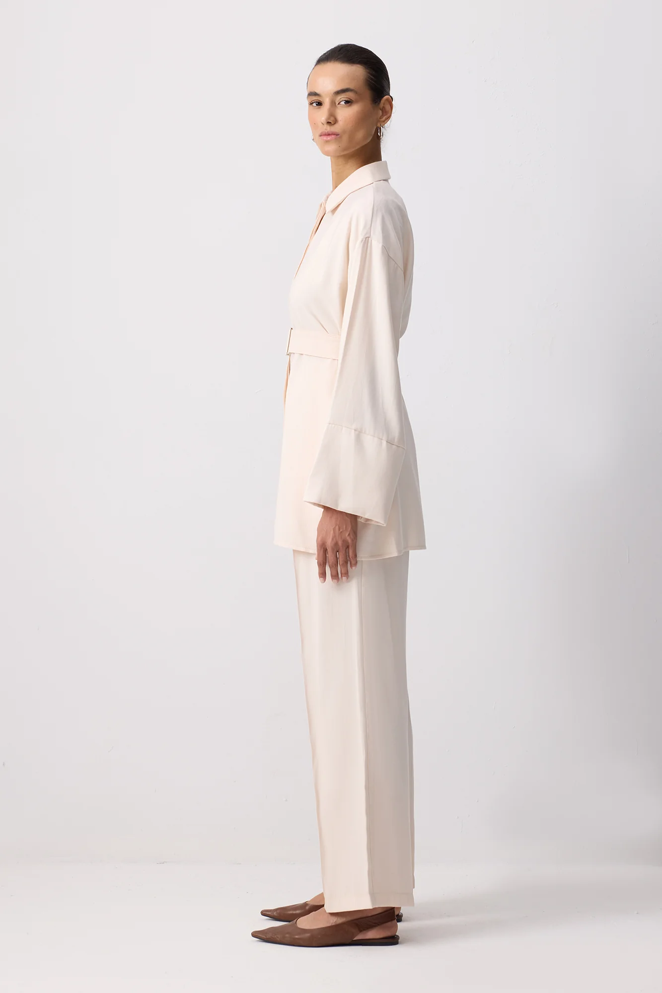 BELTED SHIRT PANTS SET - Image 5