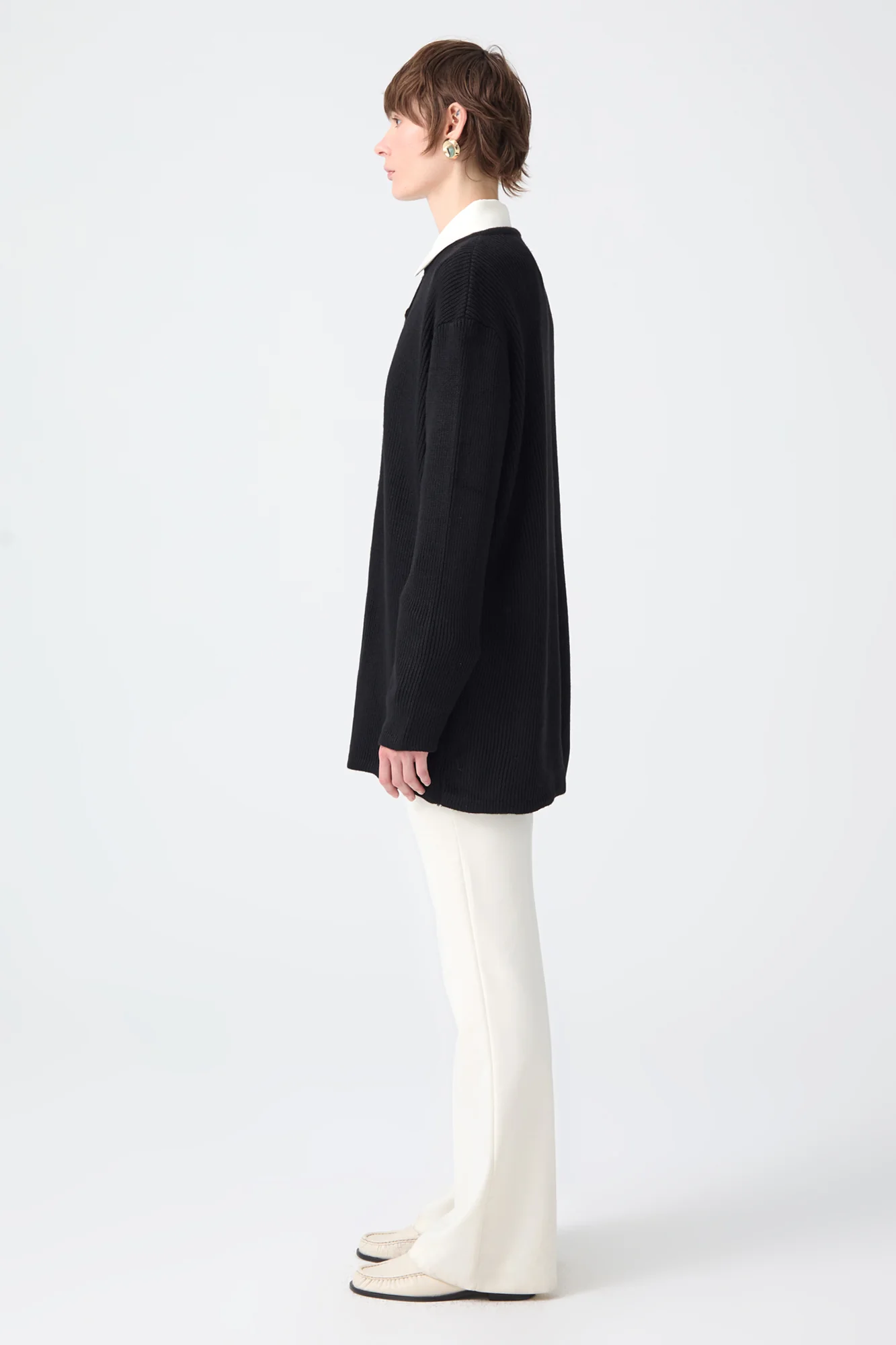 LONG CARDIGAN WITH GOLD BUTTONS - Image 5