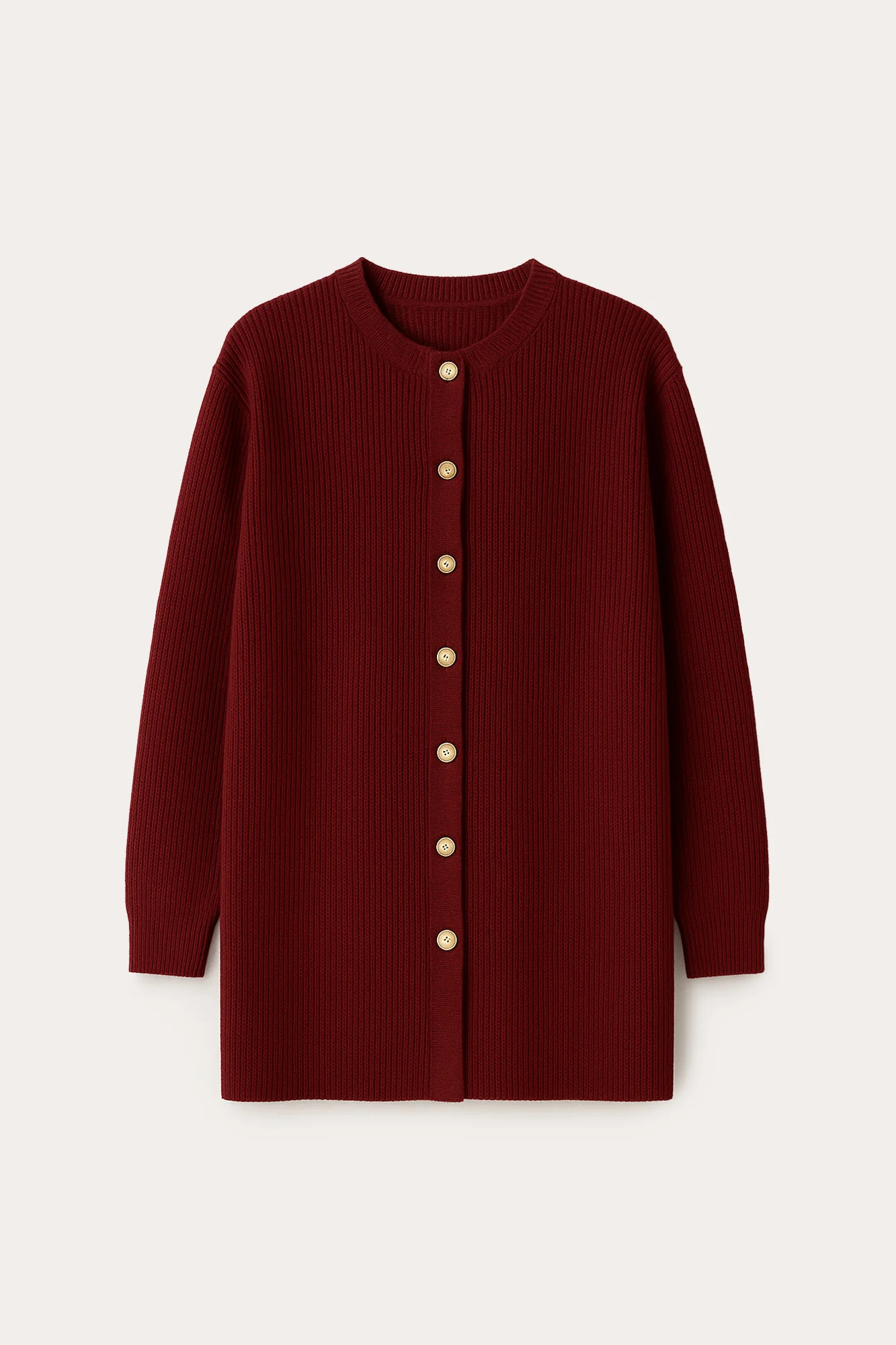 LONG CARDIGAN WITH GOLD BUTTONS - Image 7