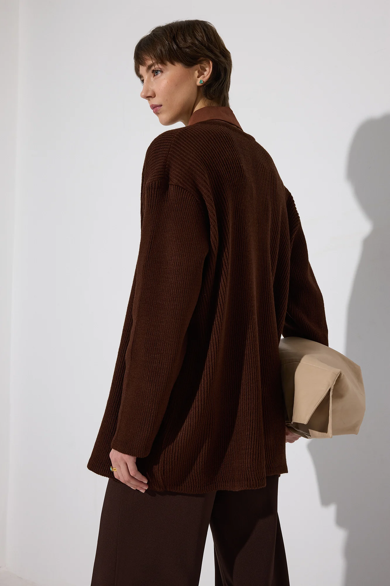 LONG CARDIGAN WITH GOLD BUTTONS - Image 6