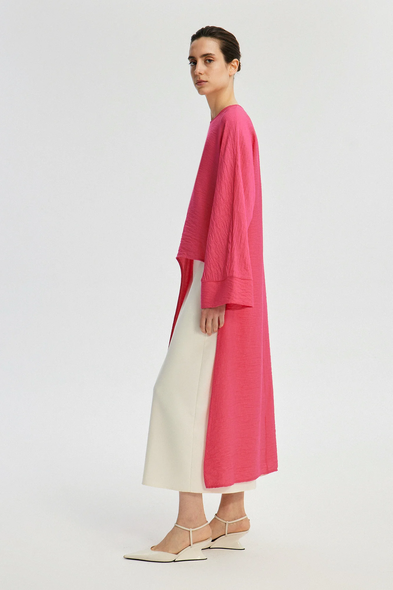 LONG TUNIC WITH FRONT SLIT - Image 4