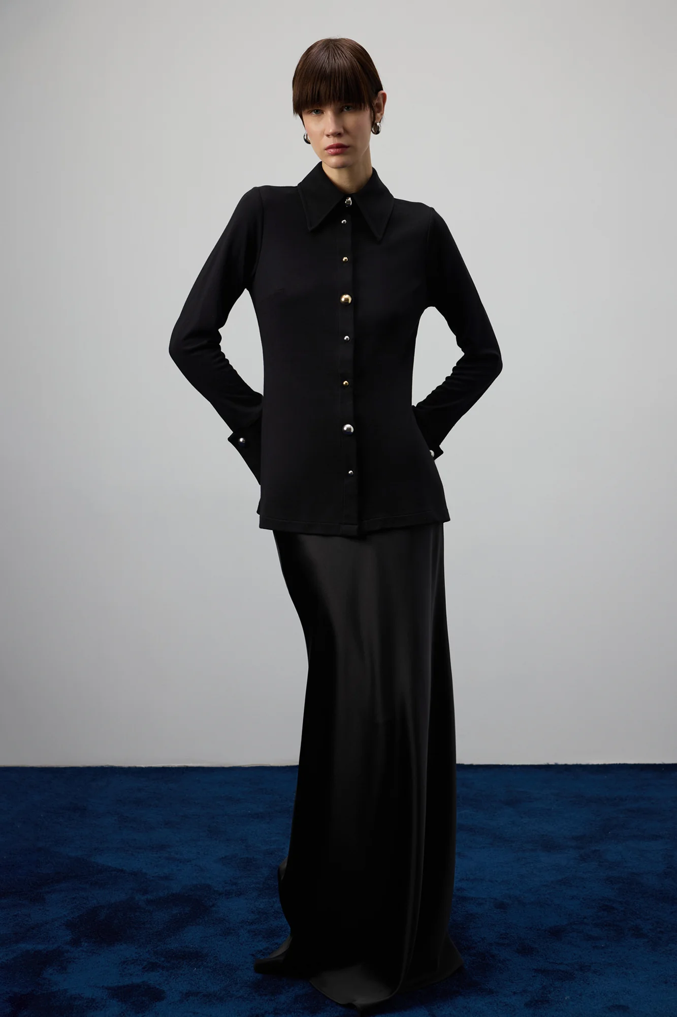 METAL BUTTONED DENIM SHIRT - Image 2