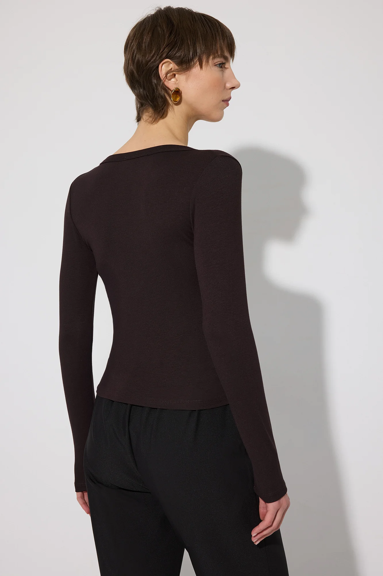 FRONT SNAP-BUTTON LONG-SLEEVED BODYSUIT - Image 5