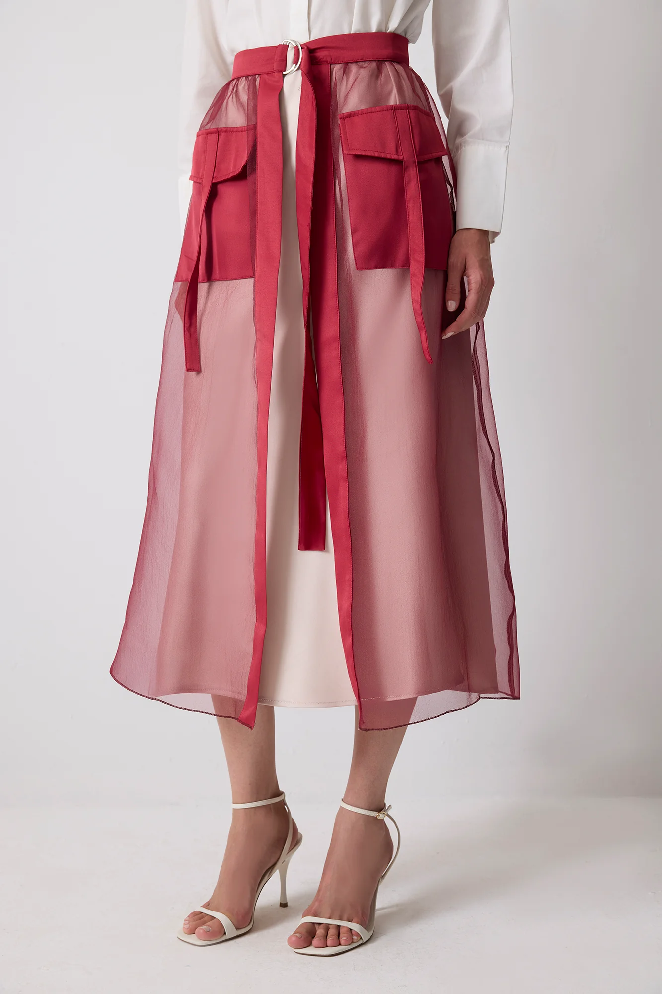 ORGANZA SKIRT WITH POCKET DETAILED - Image 2