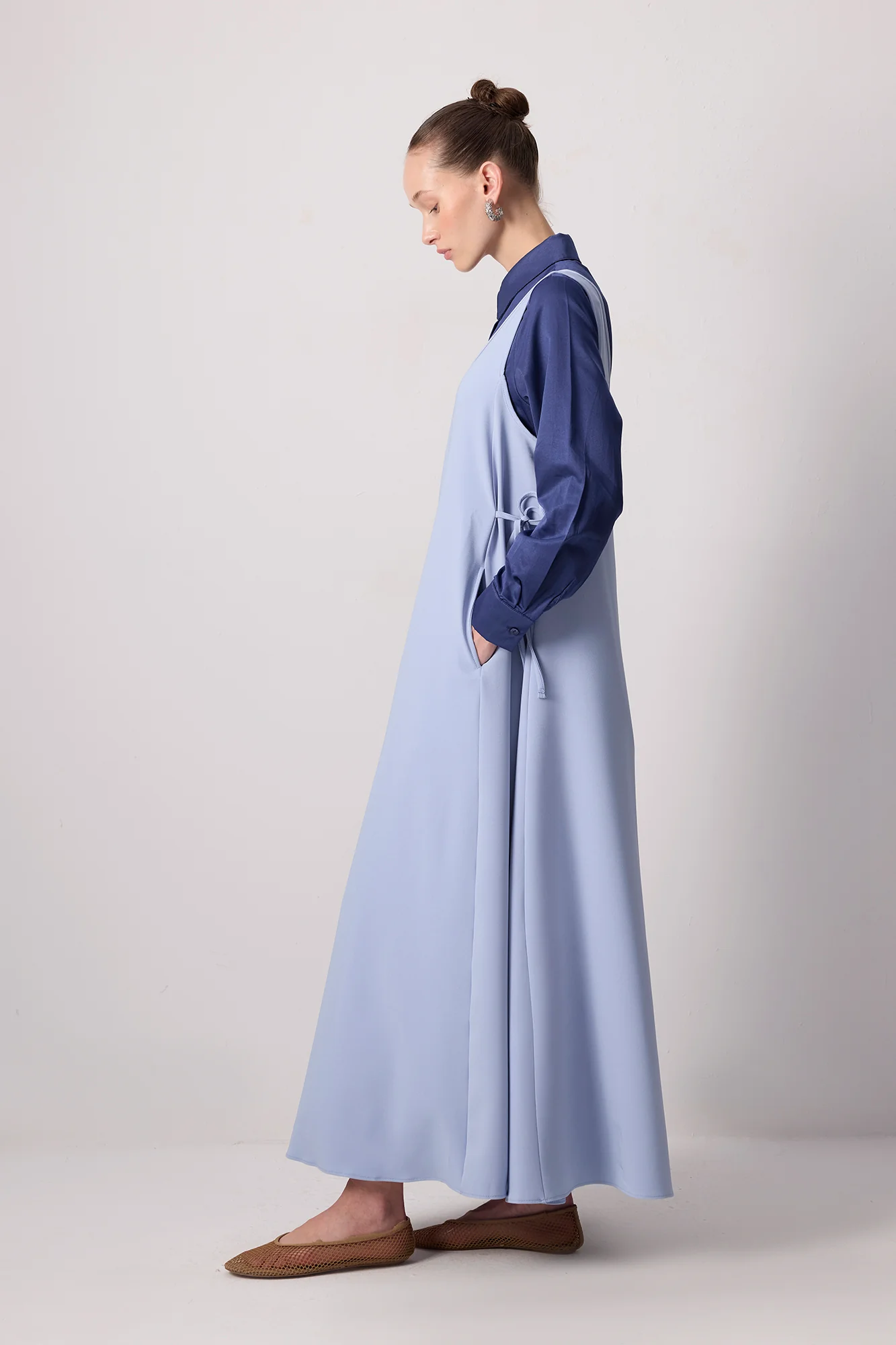 OVERSIZE CREPE DRESS - Image 3